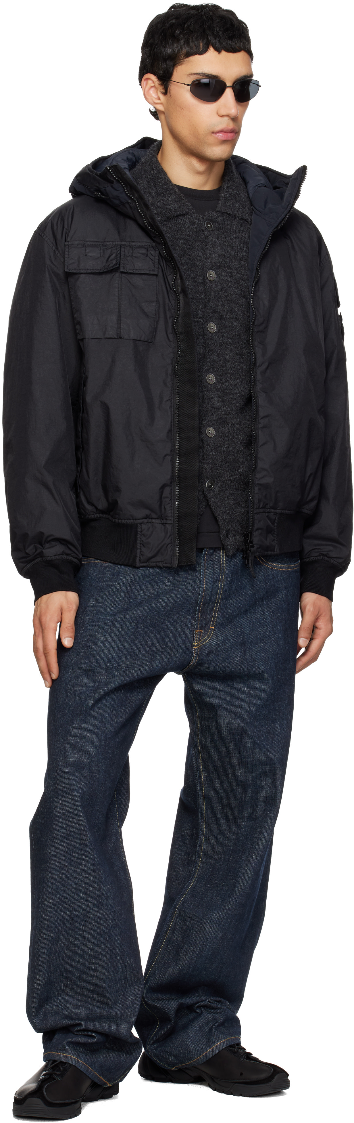 Stone Island - 블랙 4100005 재킷