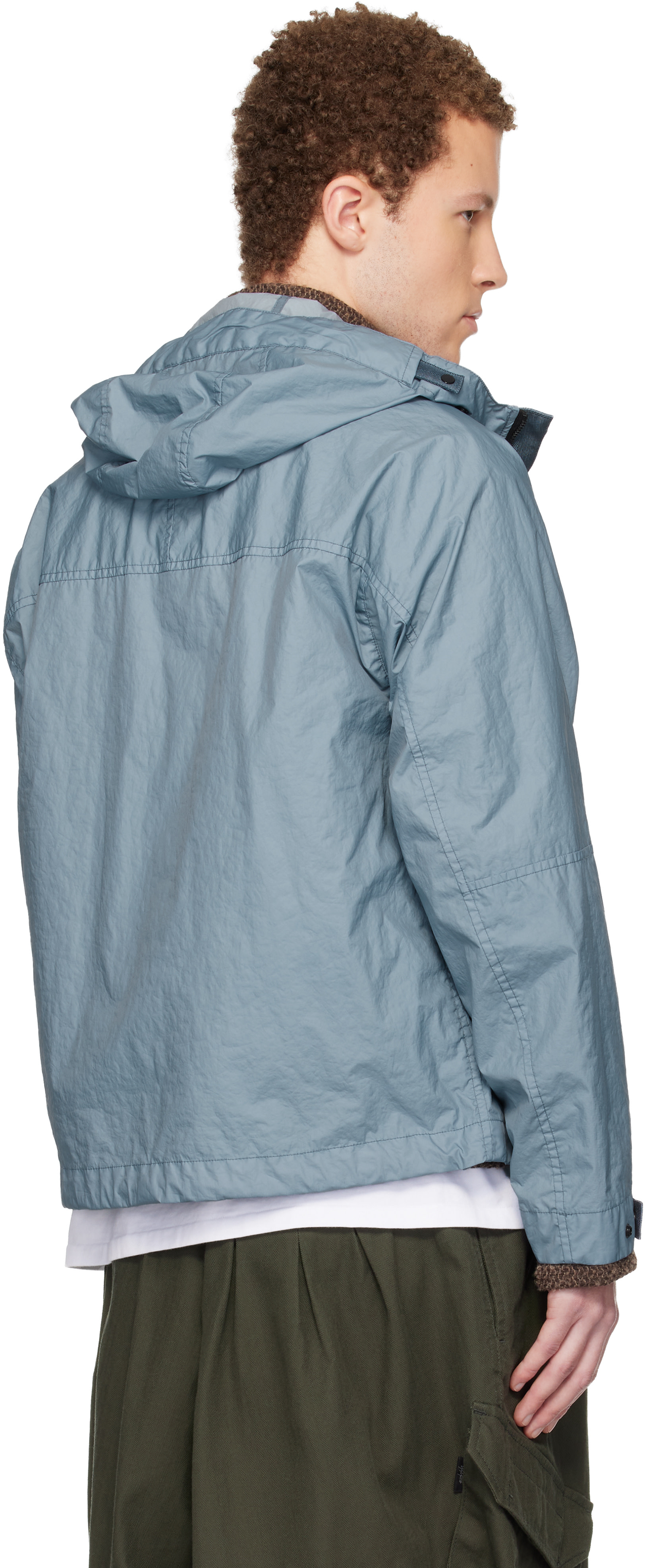 Stone Island: Blue 4100004 Membrana 3L TC Jacket | SSENSE Canada