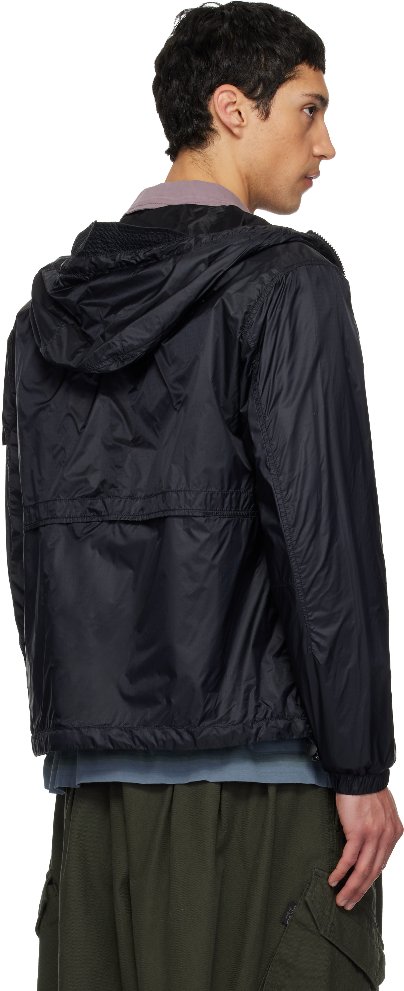 Stone Island: ネイビー 4100057 Light Ripstop Cordura® ジャケット 