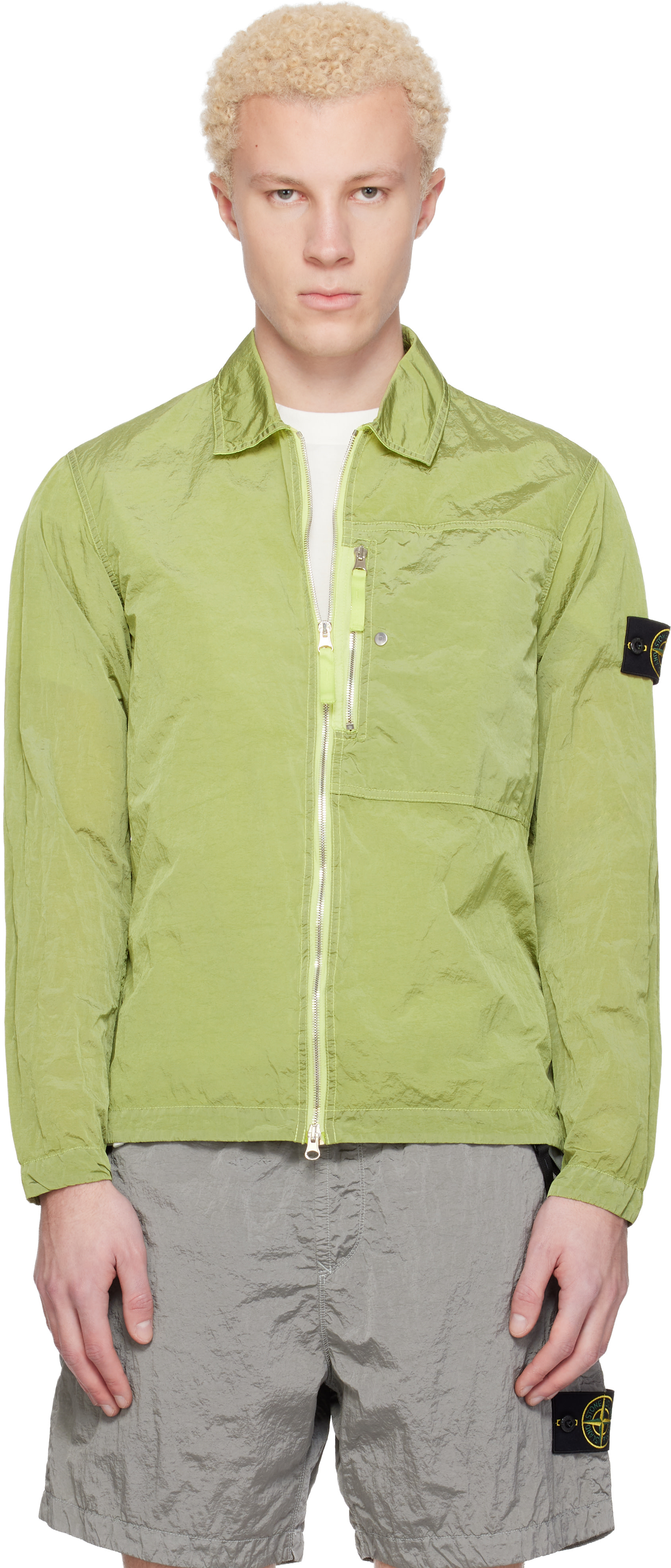 Stone Island: イエロー 1200038 Nylon Metal Econyl®（エコニール