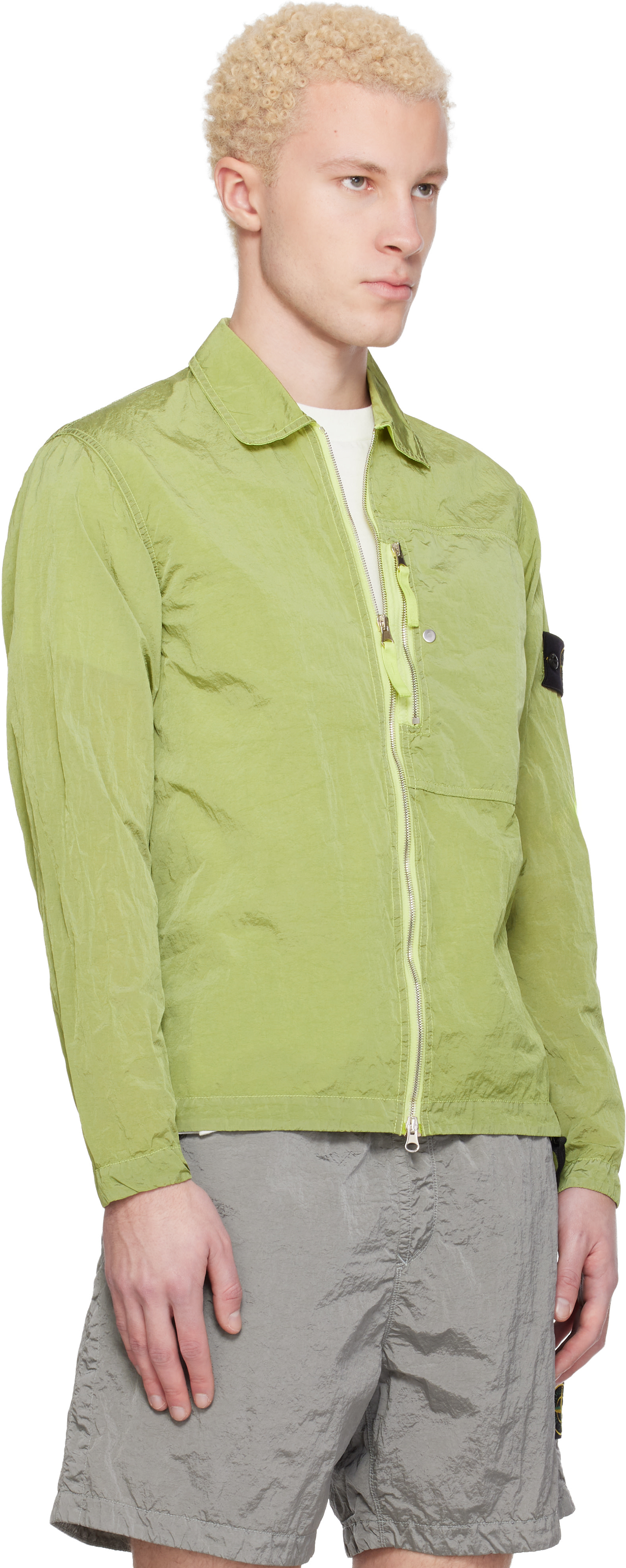 Stone Island: イエロー 1200038 Nylon Metal Econyl®（エコニール