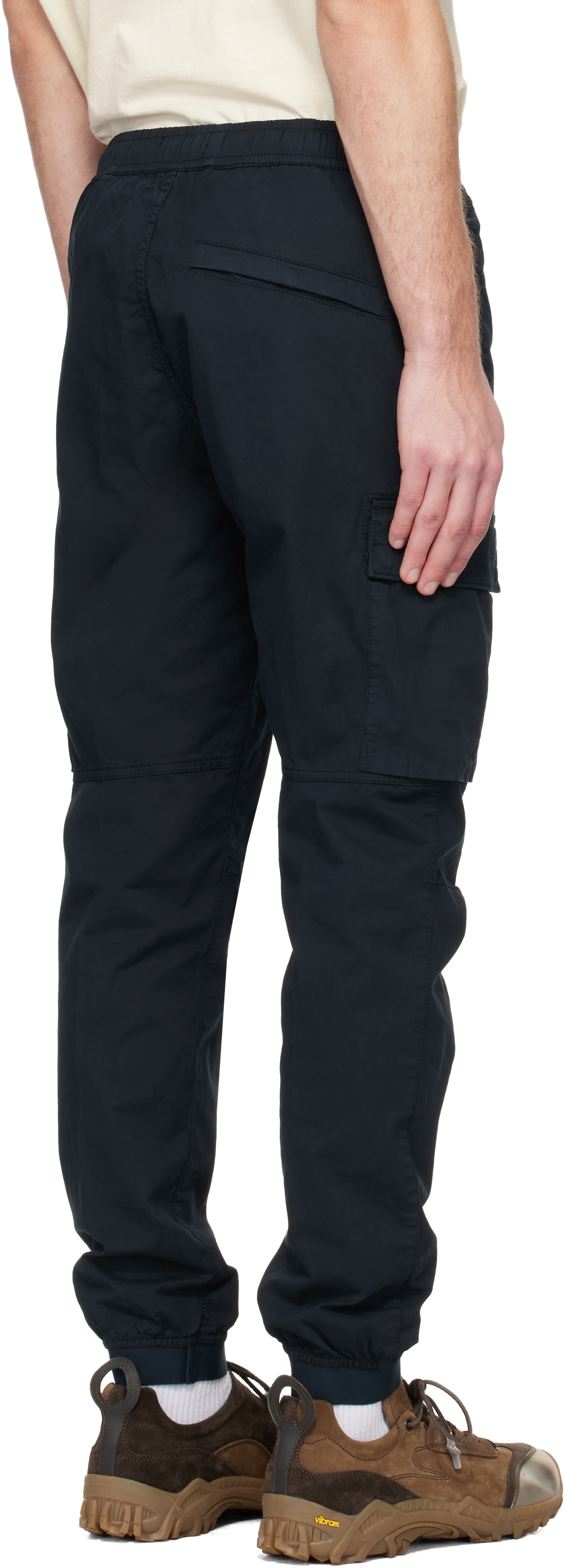 Stone Island: Navy 3100031 Stretch Cotton Tela 'Paracadute' Cargo