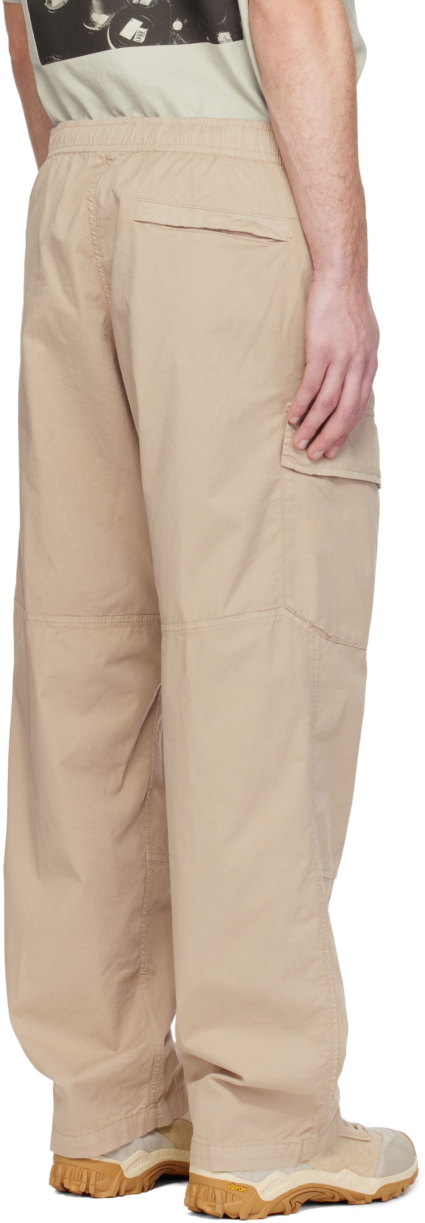 Stone Island: Beige 3100020 Stretch Organic Cotton Twill Cargo