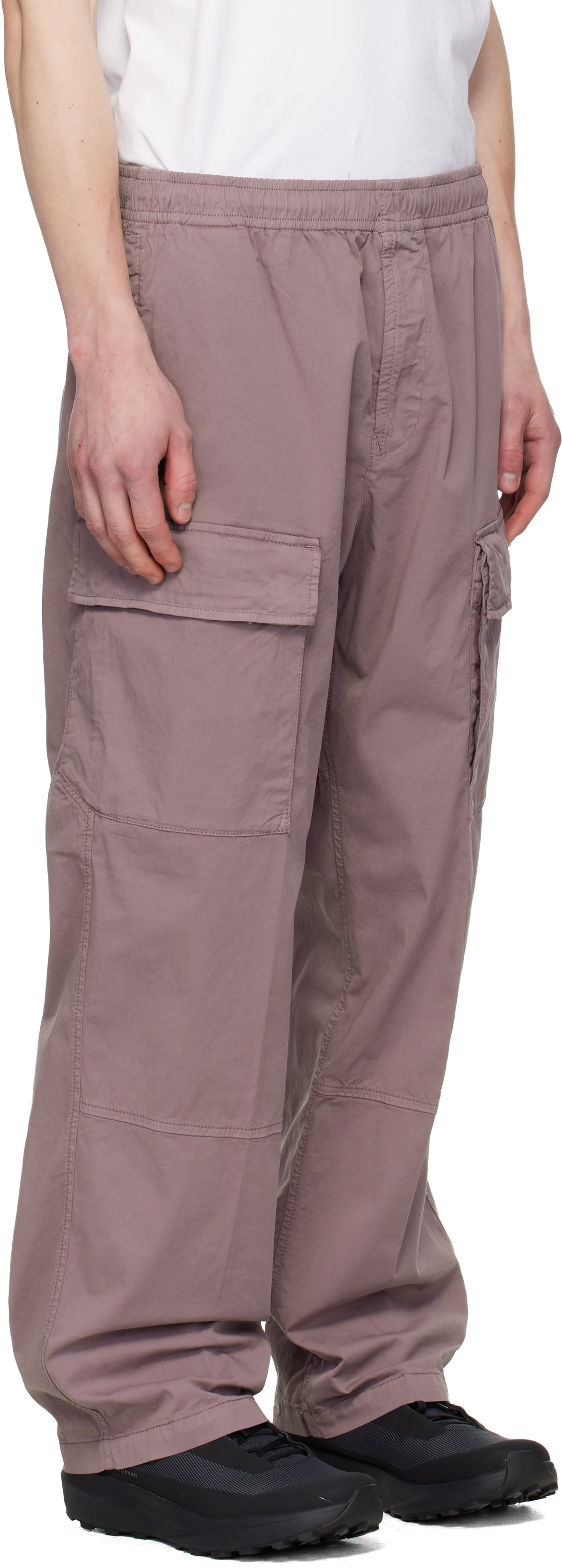 Stone Island: パープル 3100020 Stretch Organic Cotton Twill カーゴ