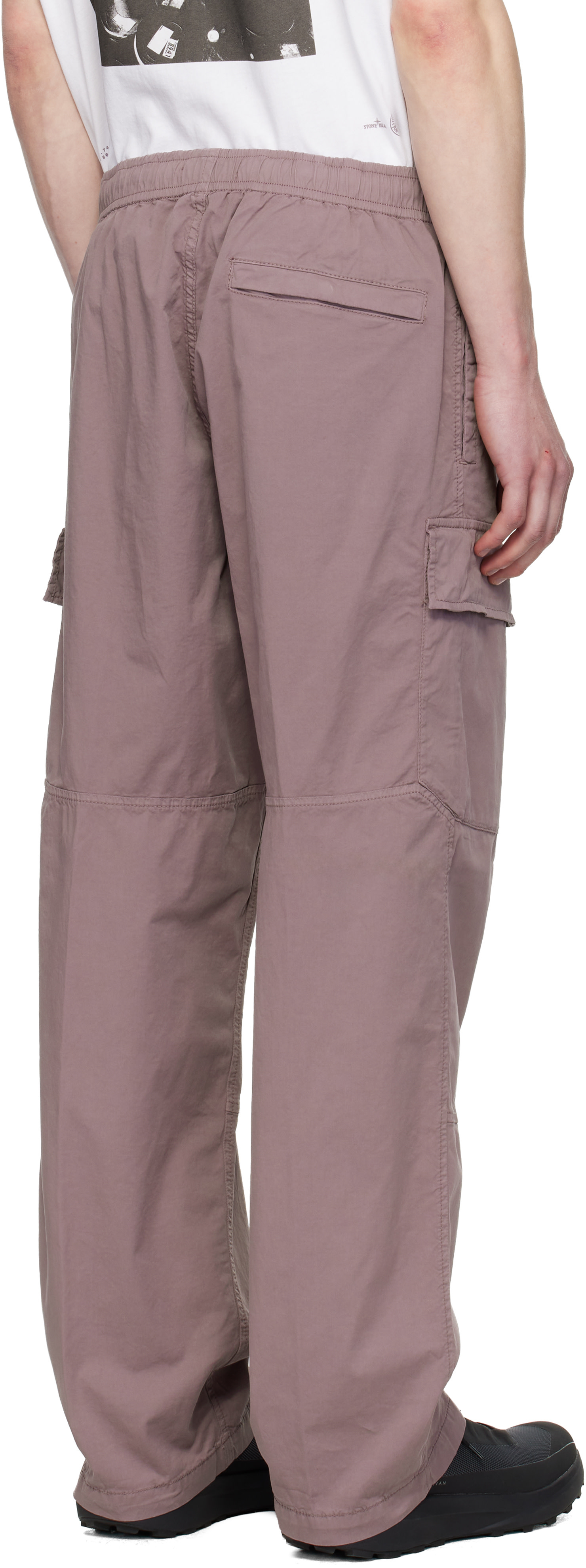 Stone Island: パープル 3100020 Stretch Organic Cotton Twill カーゴ