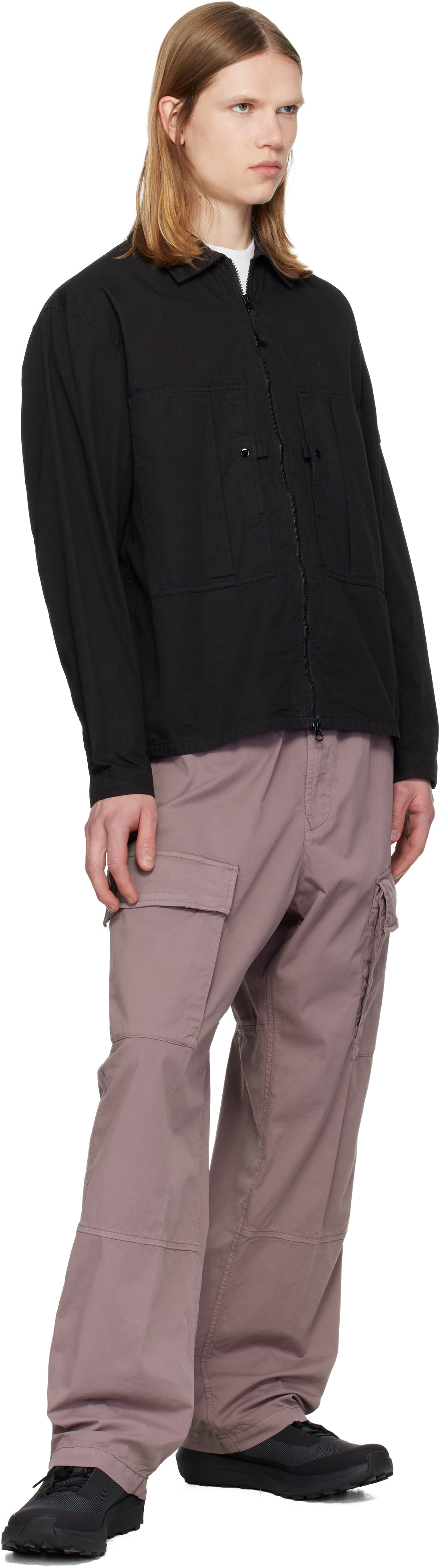 Stone Island: パープル 3100020 Stretch Organic Cotton Twill カーゴ