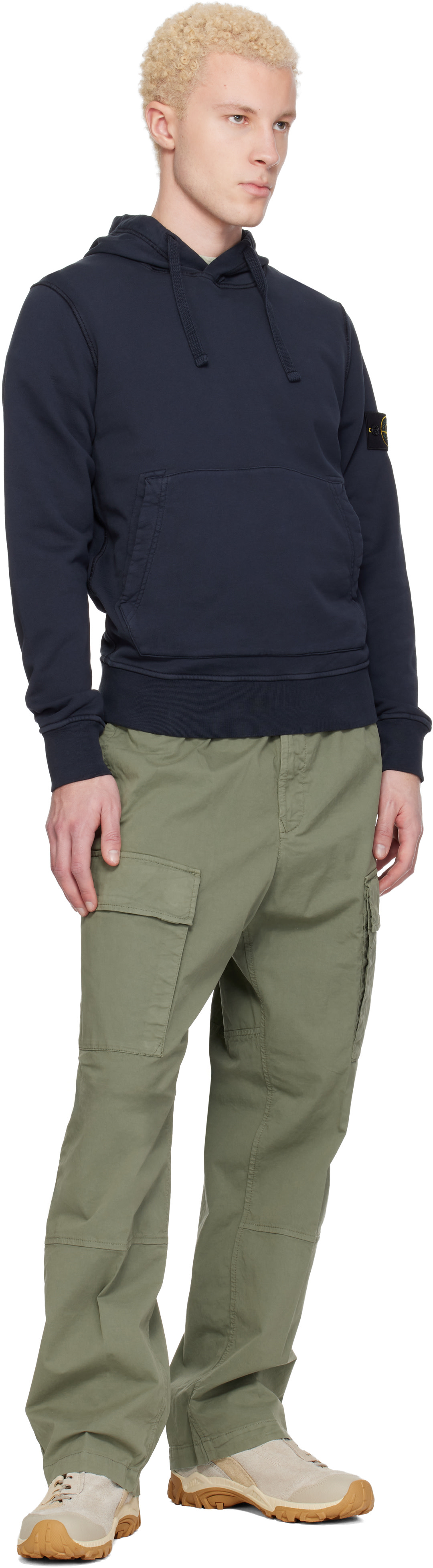 Stone Island: Khaki 3100020 Stretch Organic Cotton Twill Cargo