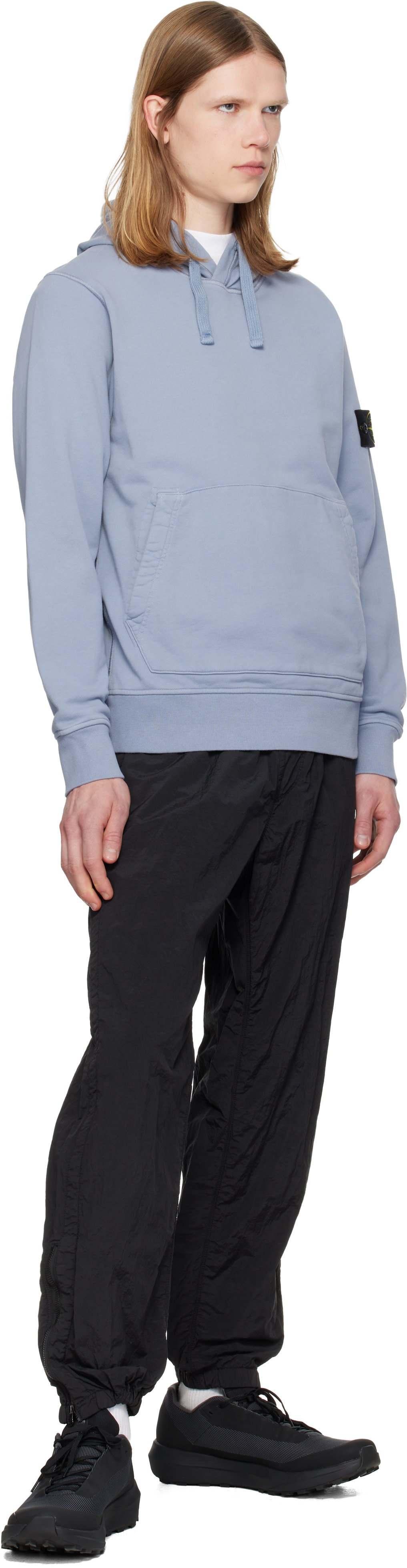 Stone Island: ブラック 3100035 Nylon Metal ECONYL トラウザーズ