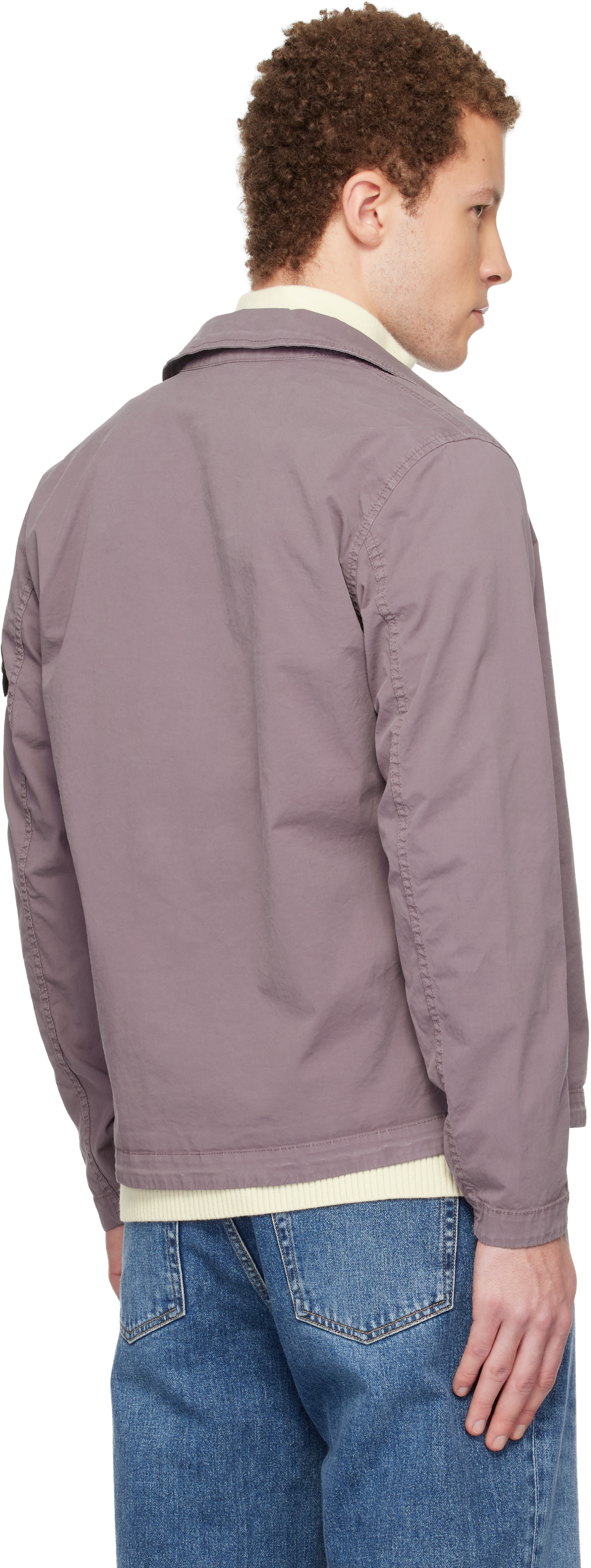 Stone Island: パープル 1200013 ストレッチ オーガニックコットン
