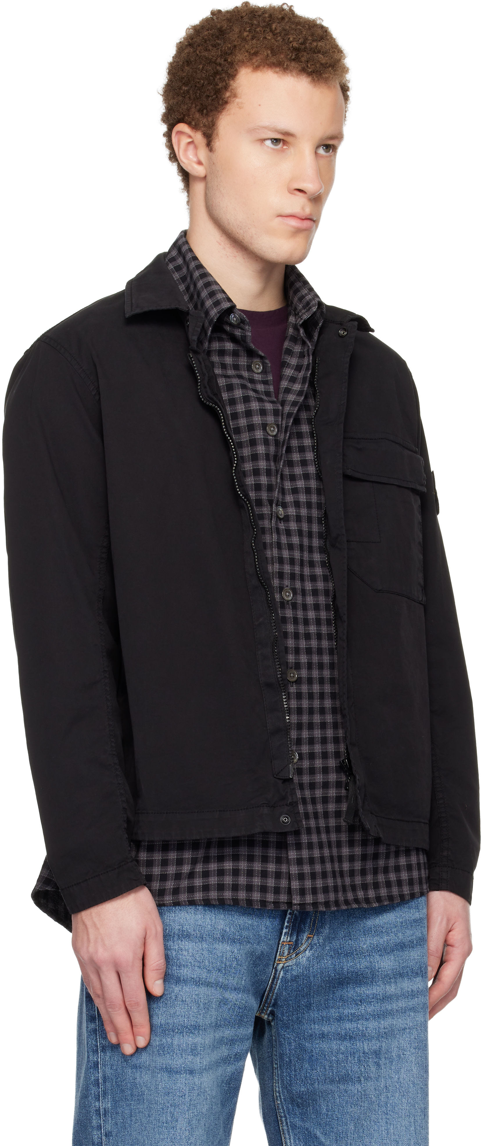 Stone Island: ブラック 1200013 ストレッチ オーガニックコットン