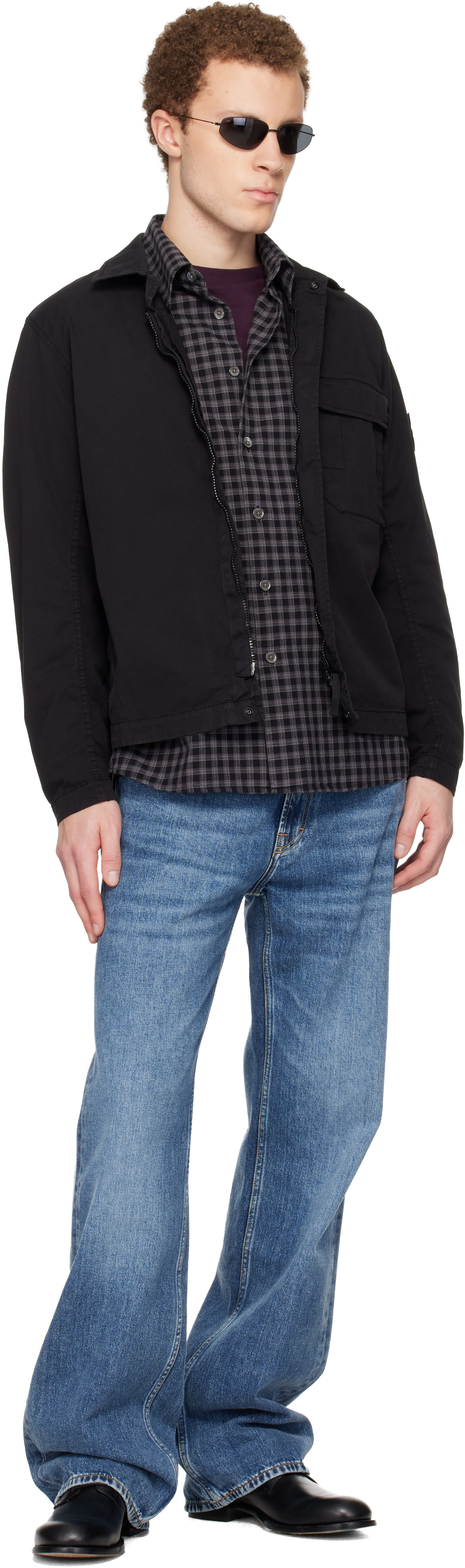 Stone Island: ブラック 1200013 ストレッチ オーガニックコットン