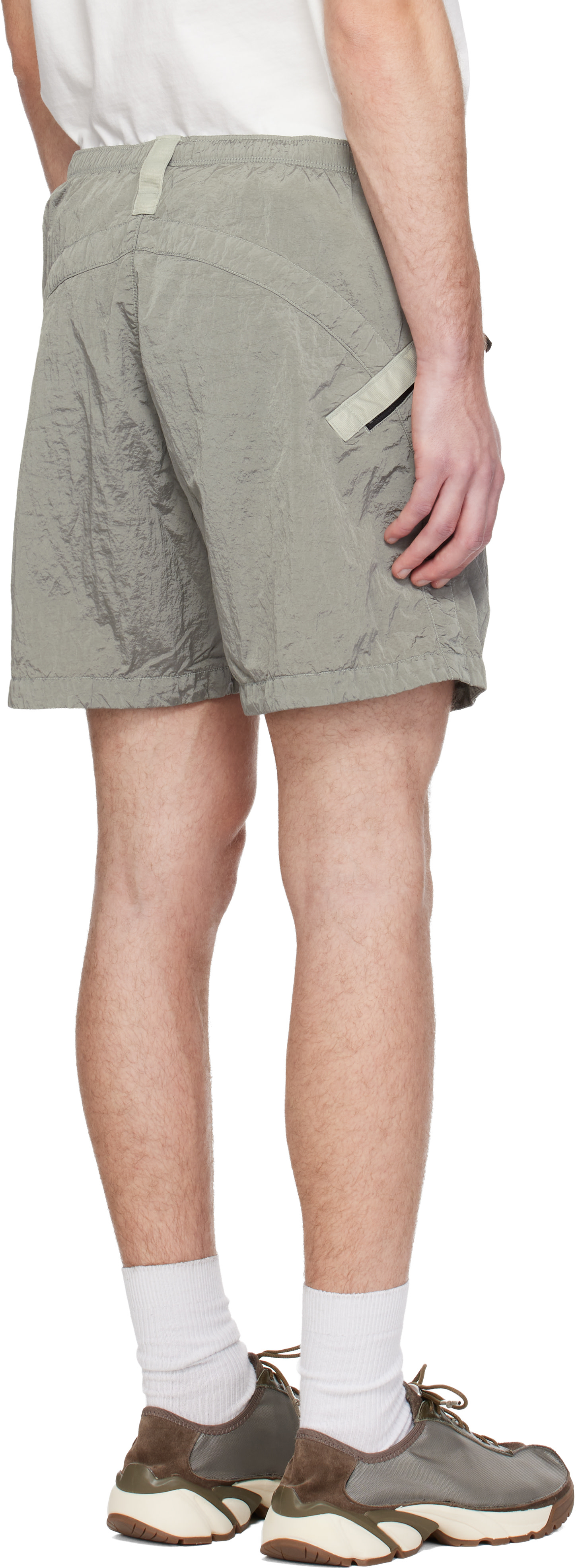 Stone Island: グレー L100008 Nylon Metal ECONYL ショートパンツ