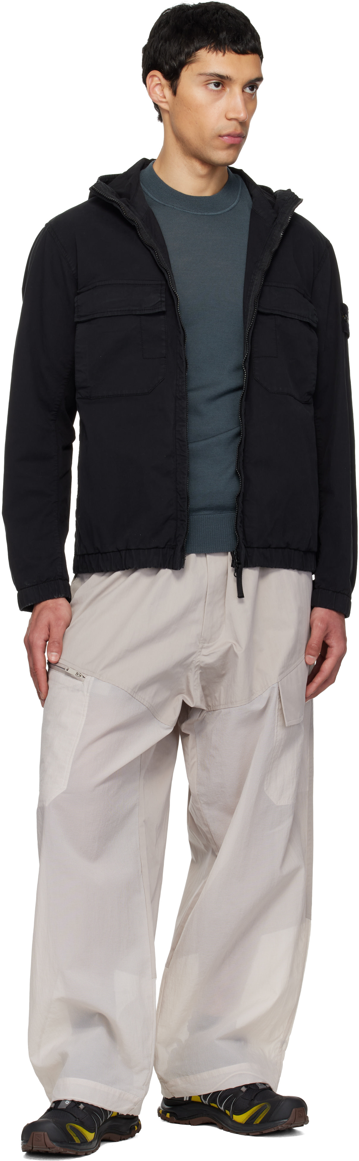 Stone Island: Blue 5100071 Light Pure RWS Wool Sweater | SSENSE 