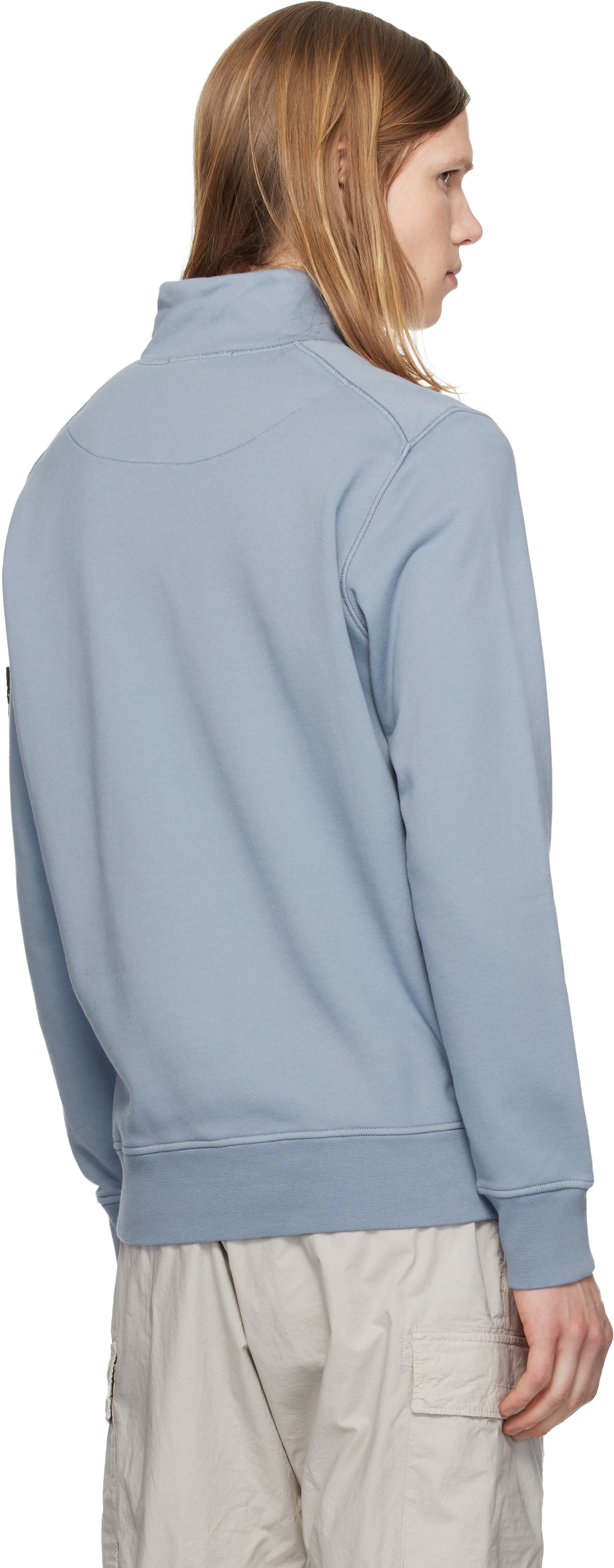 Stone Island: ブルー 6100061 Organic Cotton Fleece スウェット 