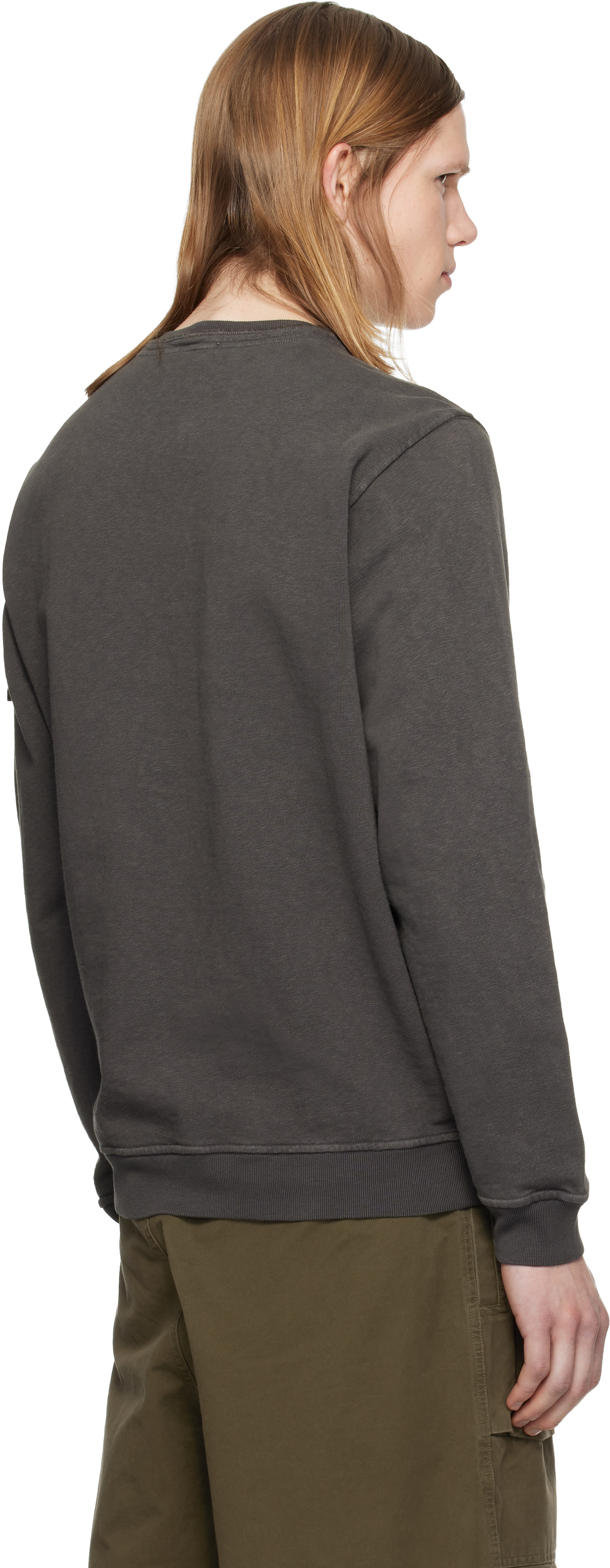 Stone Island: グレー 6100034 Malfilé Fleece 