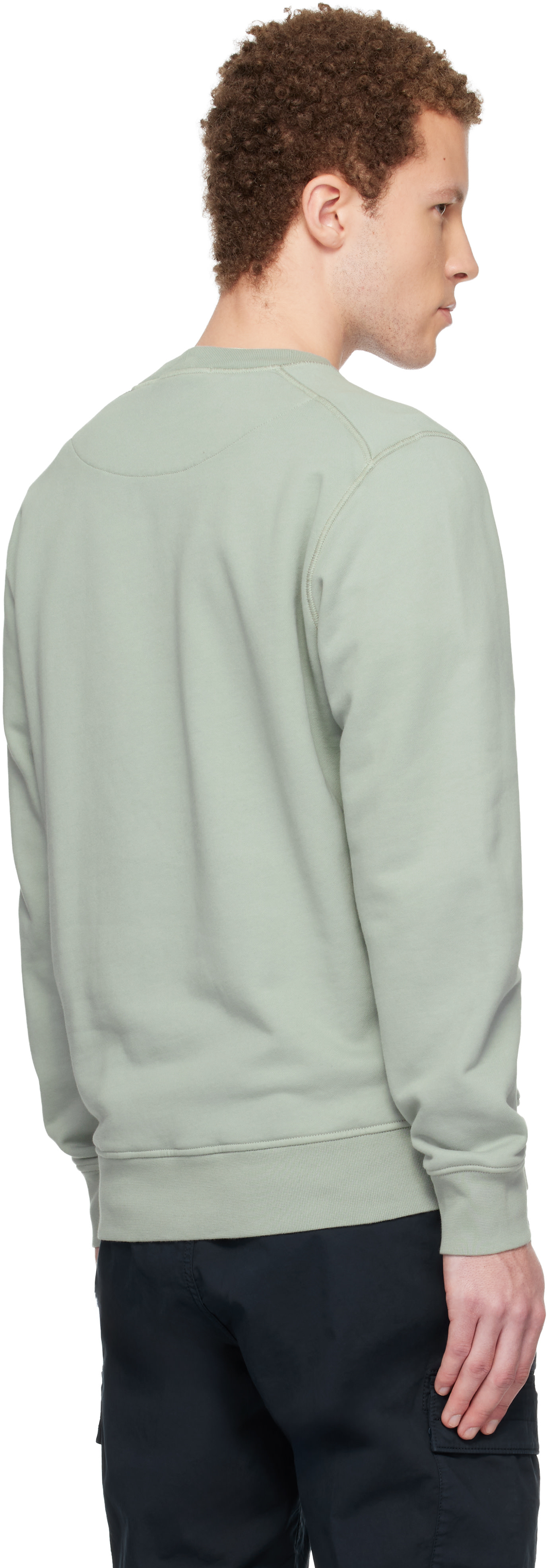 Stone Island: グリーン 6100060 Organic Cotton Fleece スウェット