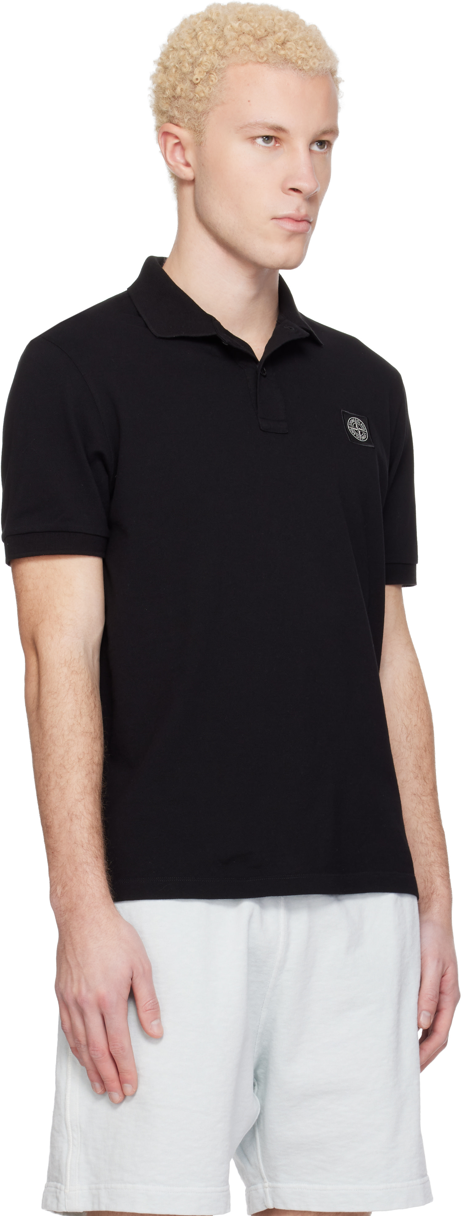 STONE  ブラック ポロシャツ Stone Island: ブラック 2200008 Organic Cotton Piqué Stretch