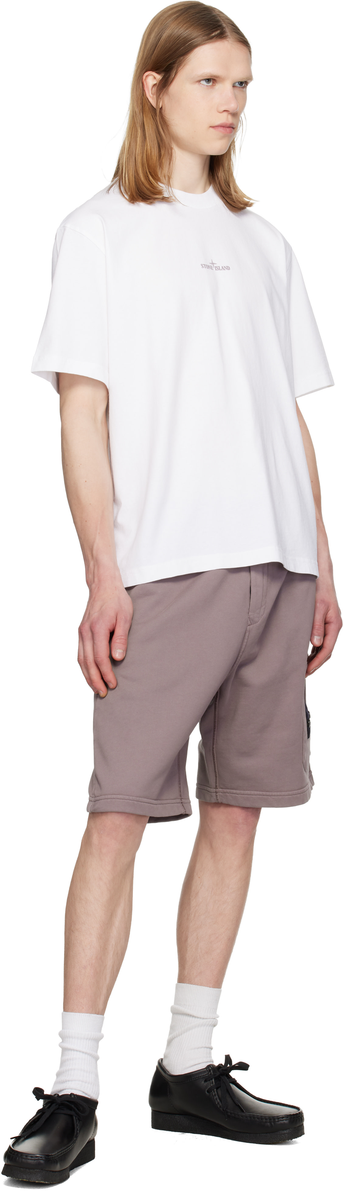Stone Island: White 2100001 Combed Organic Cotton Jersey T-shirt