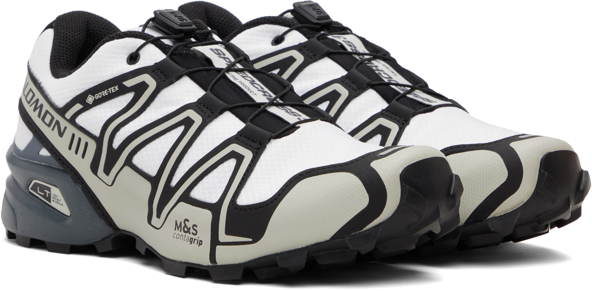 Salomon: ホワイト＆グレー Speedcross 3 GTX スニーカー | SSENSE 日本