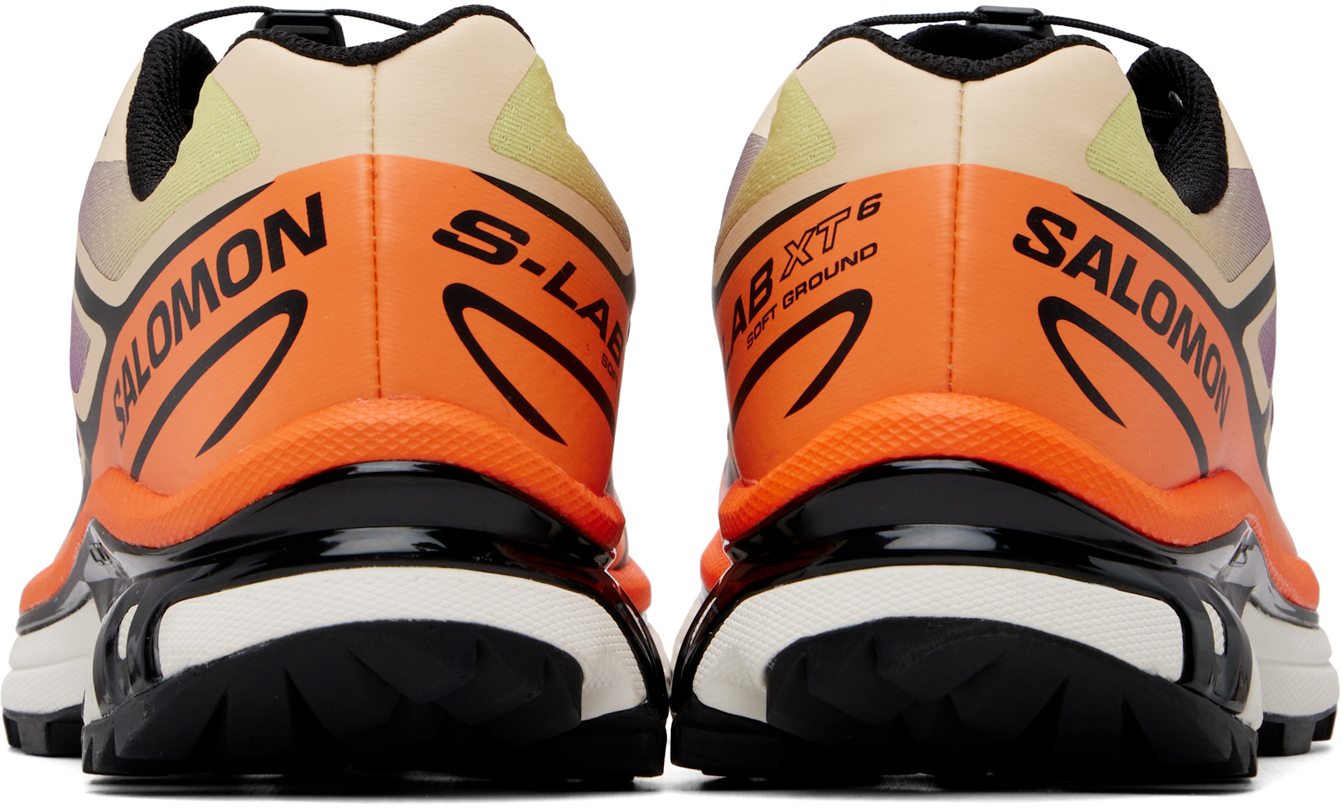 Salomon: Orange & Purple XT-6 Sneakers | SSENSE