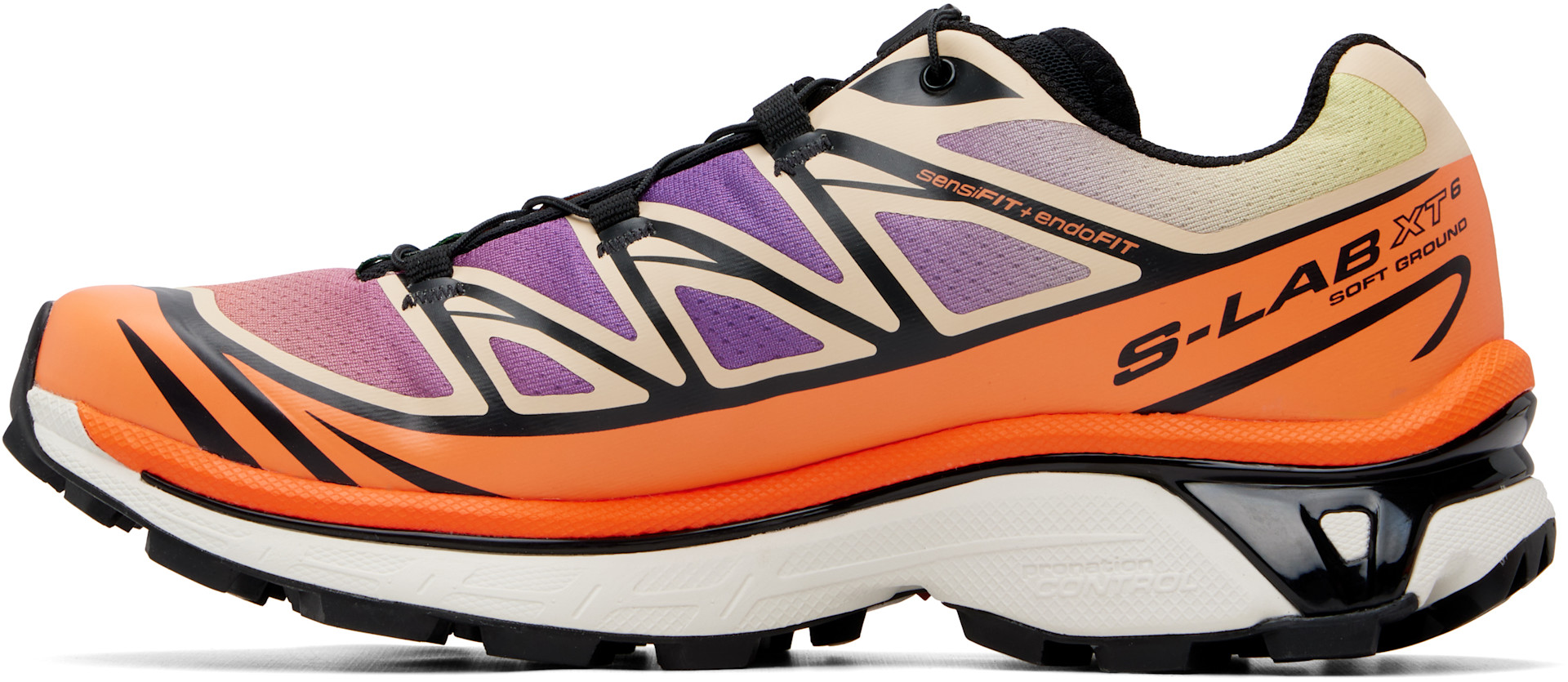 Salomon: Orange & Purple XT-6 Sneakers | SSENSE
