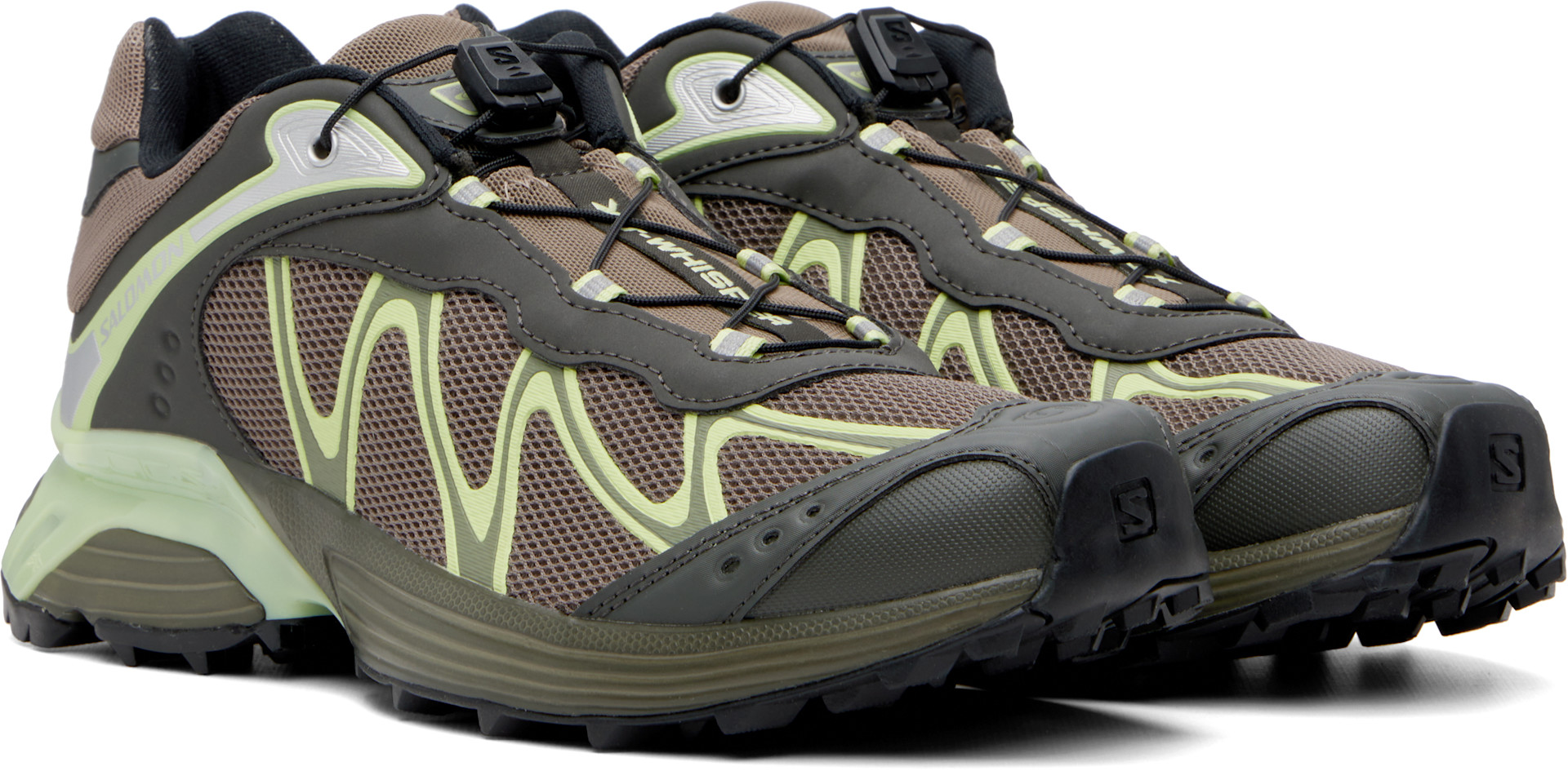 Salomon - Baskets XT-Whisper brun et vert