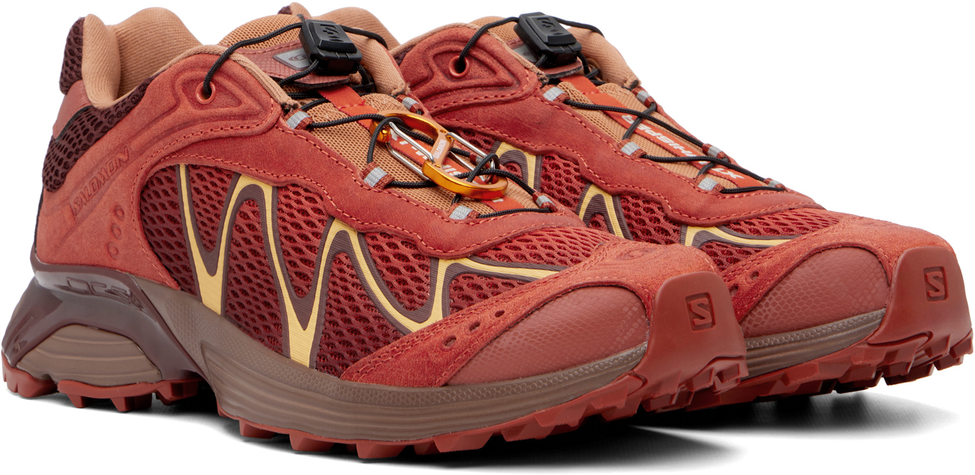 Salomon: Brown & Orange XT-Whisper 'Red Ashes' Sneakers | SSENSE