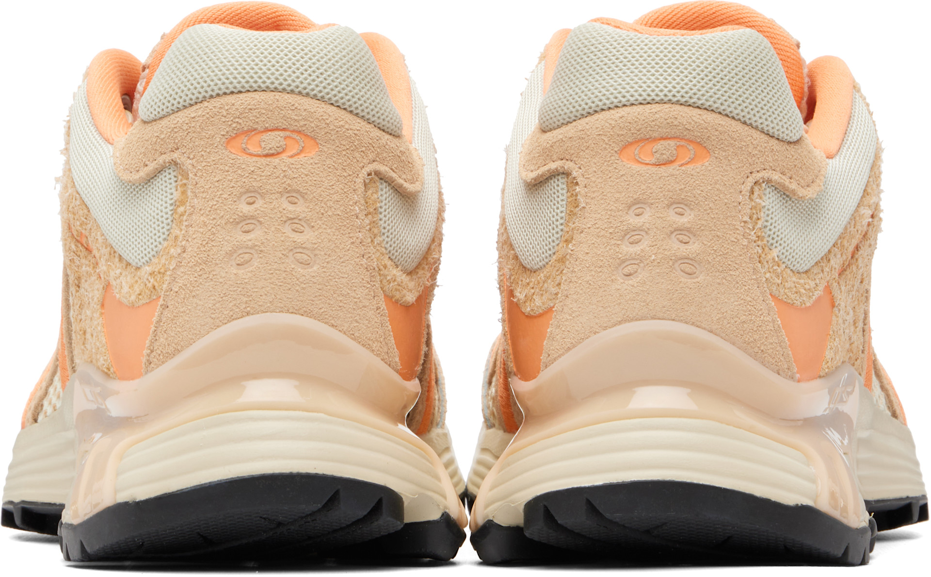 Salomon: Beige & Orange XT-Whisper Embroidery Sneakers | SSENSE