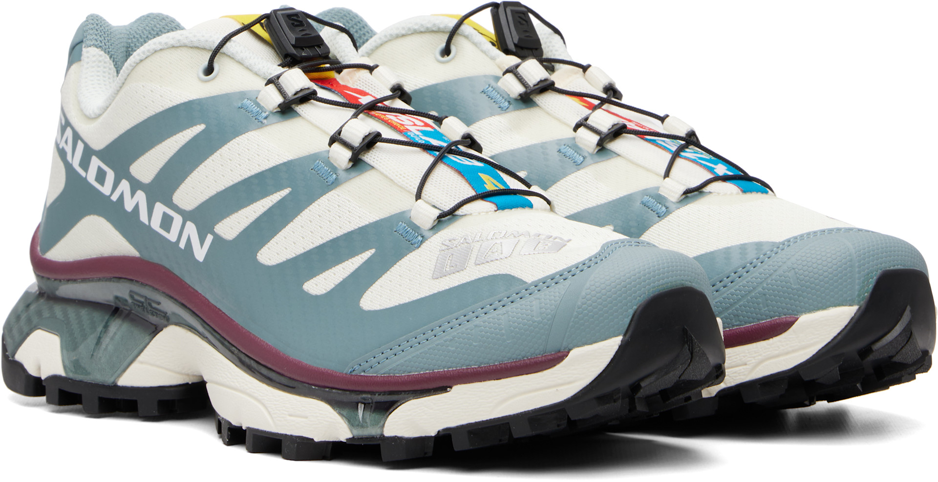 Salomon - Baskets XT-4 OG blanc cassé et bleu