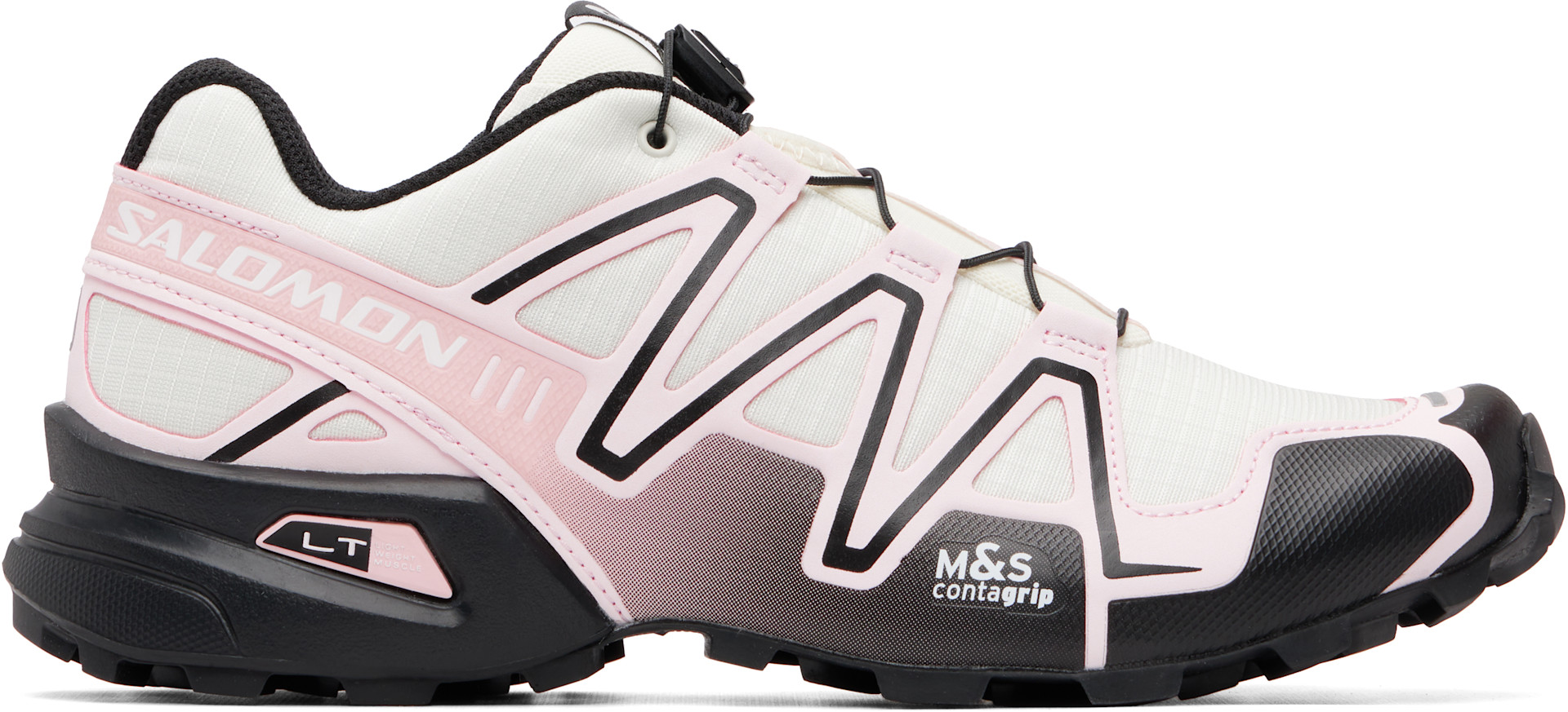 Salomon: Off-White & Pink Speedcross 3 Sneakers | SSENSE