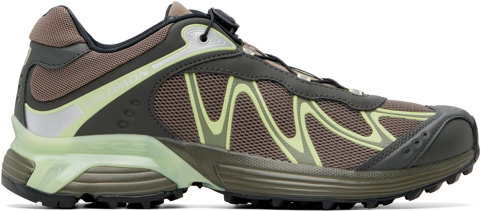 Salomon - Baskets XT-Whisper brun et vert