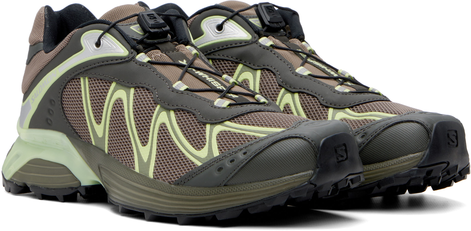 Salomon - Baskets XT-Whisper brun et vert