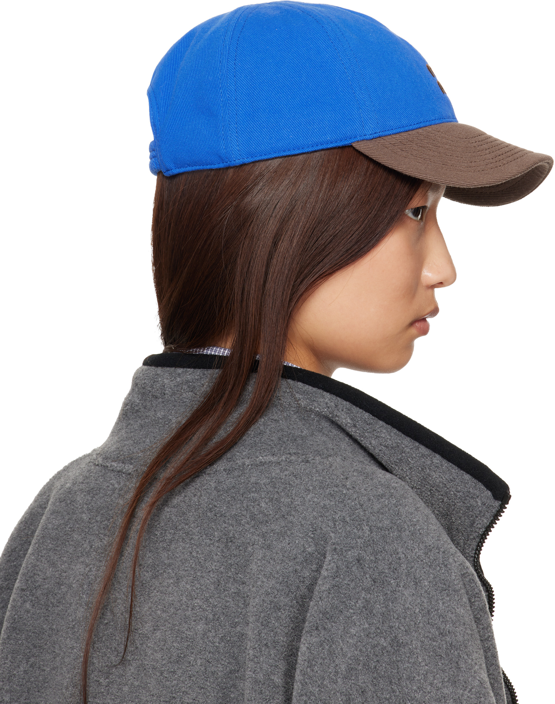 Miu Miu - Blue Drill Baseball Cap