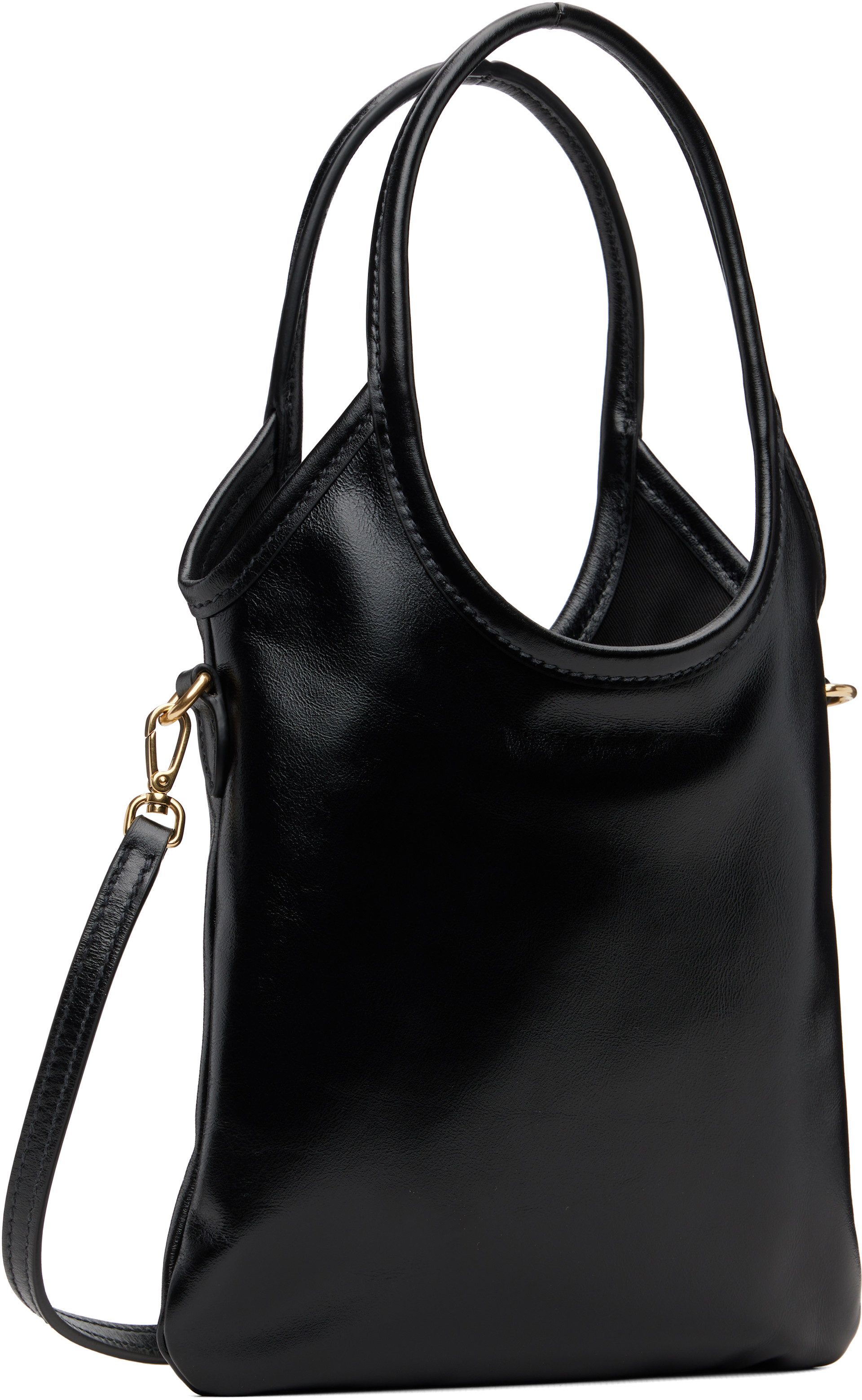 Miu Miu: Black Ivy Leather Bag | SSENSE Canada