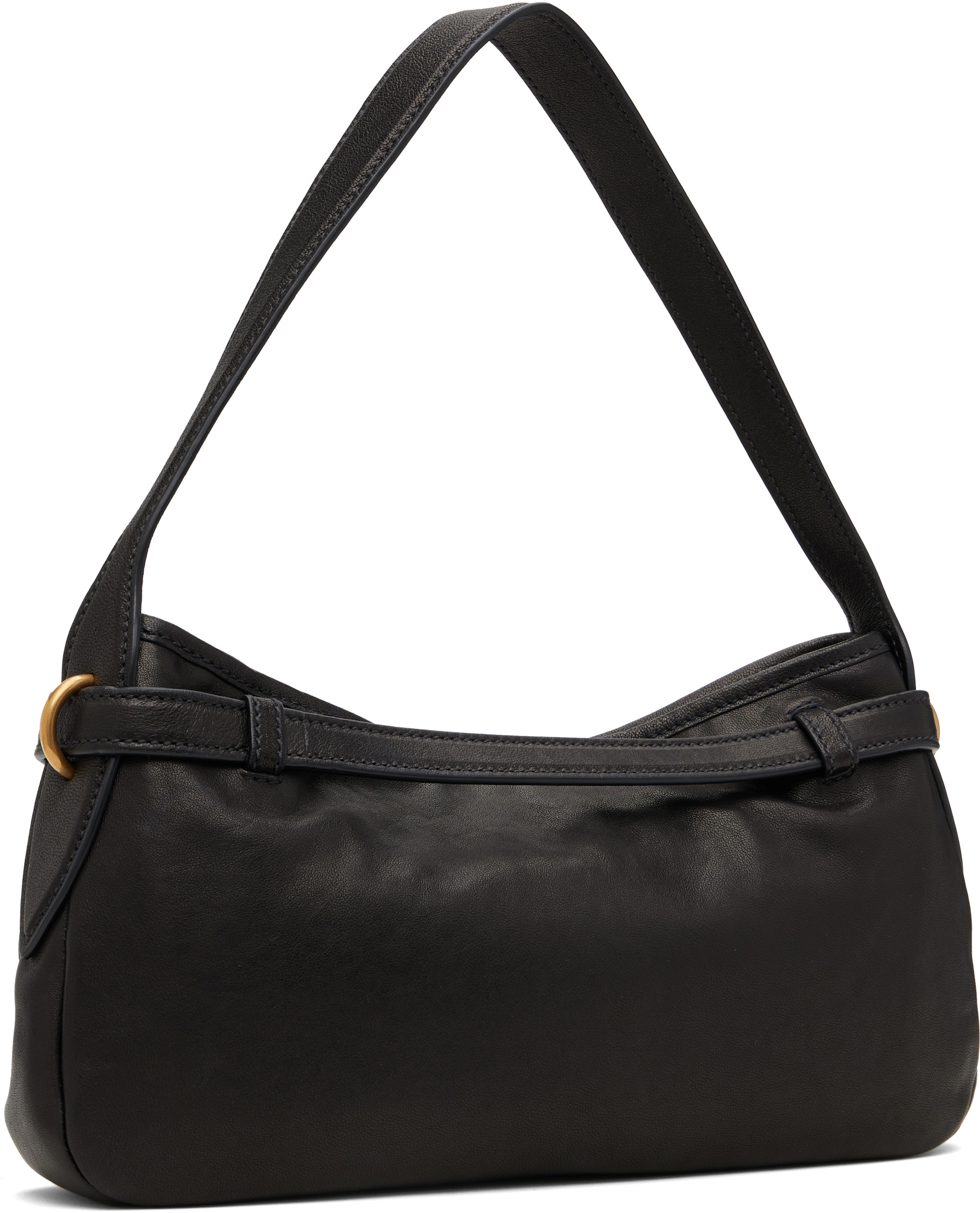 Miu Miu: Black Aventure Nappa Leather Bag | SSENSE Canada