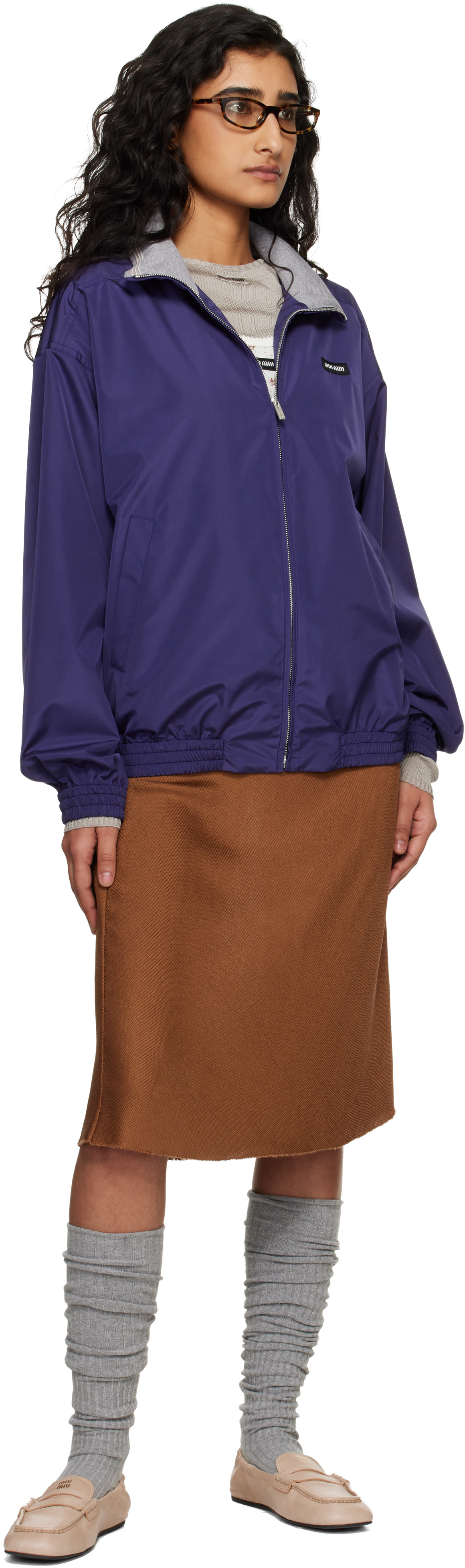 Miu Miu - Navy Technical Blouson Jacket