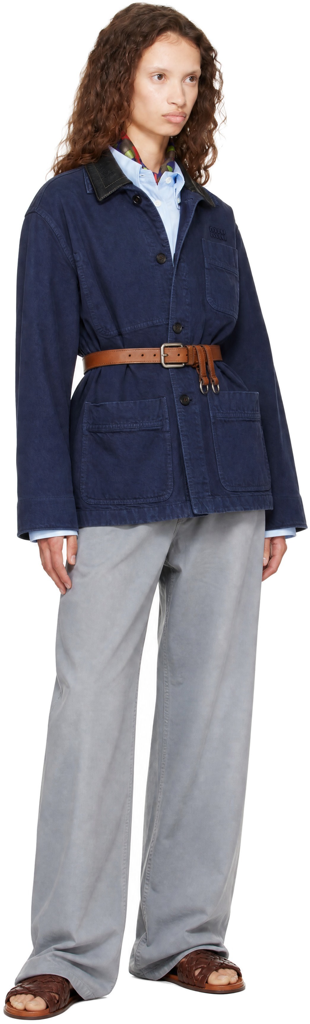 Miu Miu - Navy Gabardine Jacket