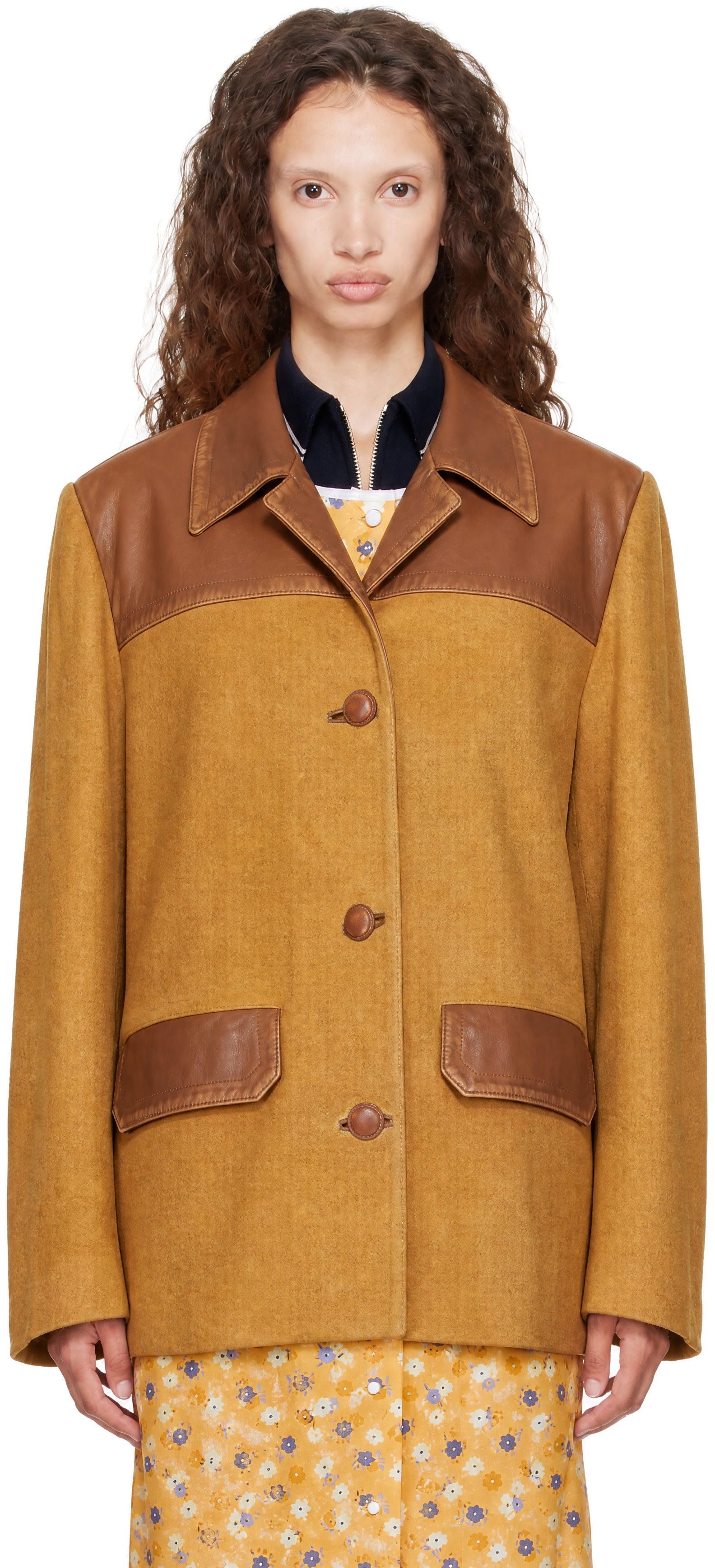 Miu Miu - Tan Suede Jacket