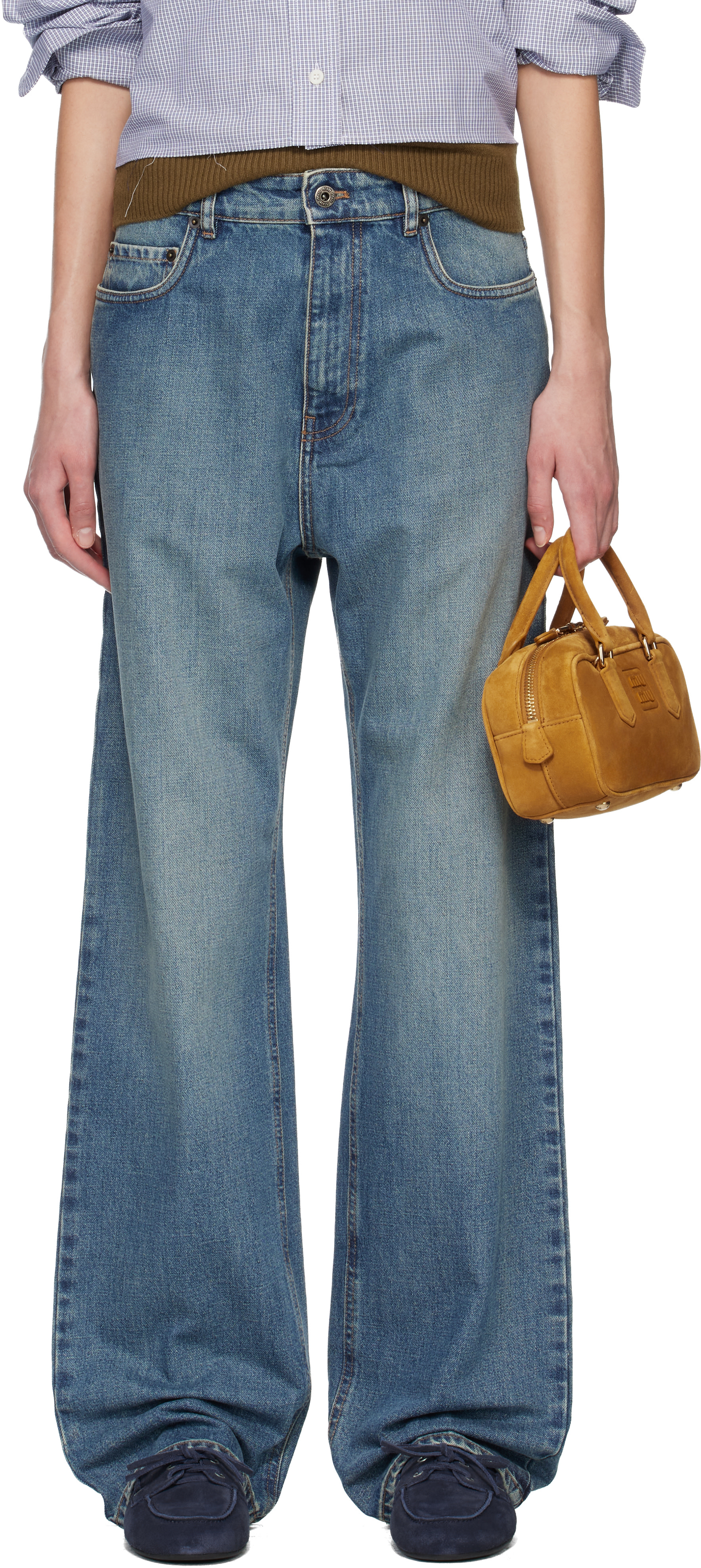 Miu Miu - Jean bleu en denim