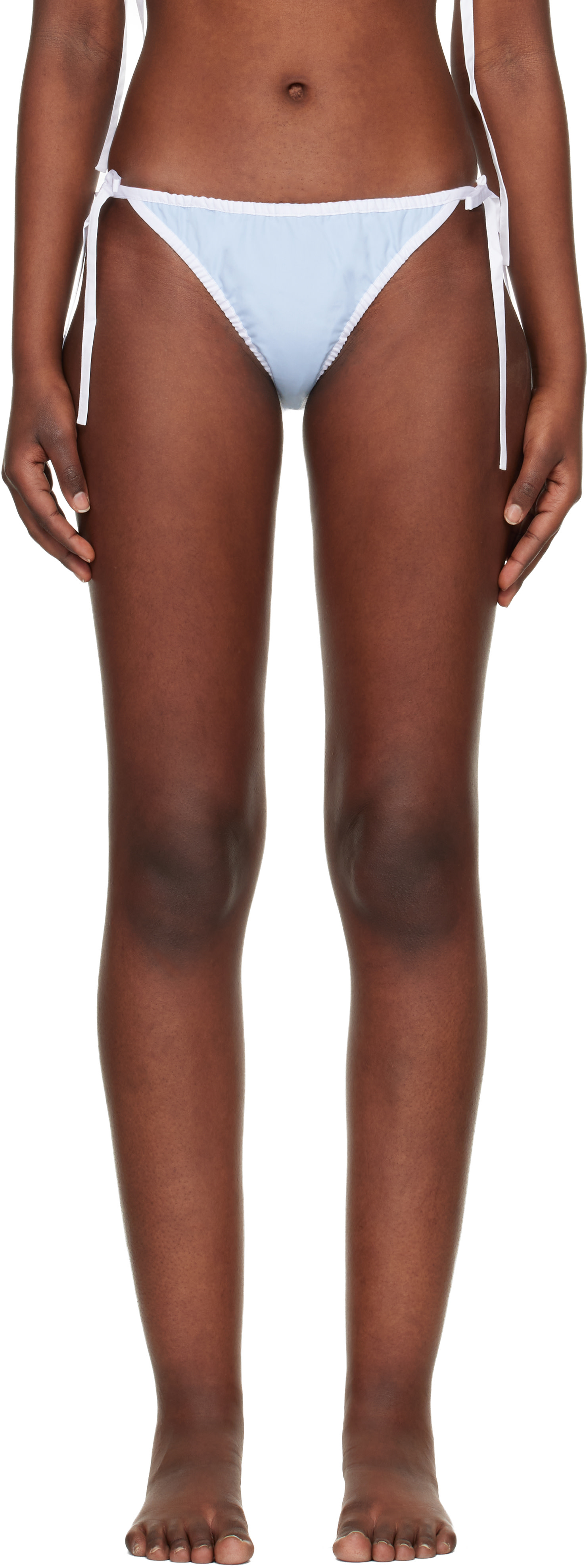 Miu Miu - Blue Poplin Bikini Briefs