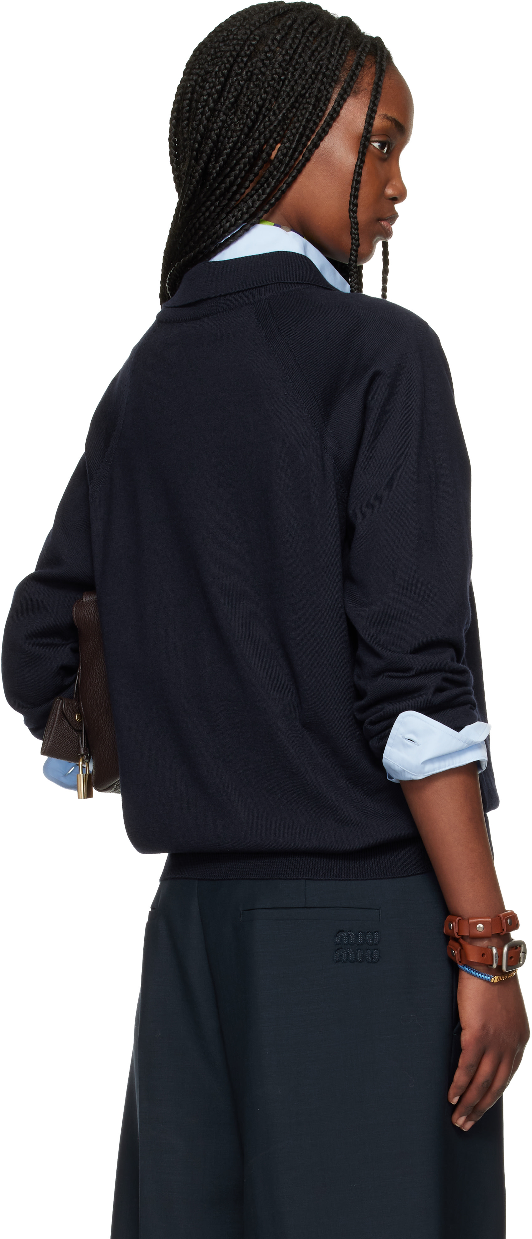 Miu Miu - Navy Wool Polo