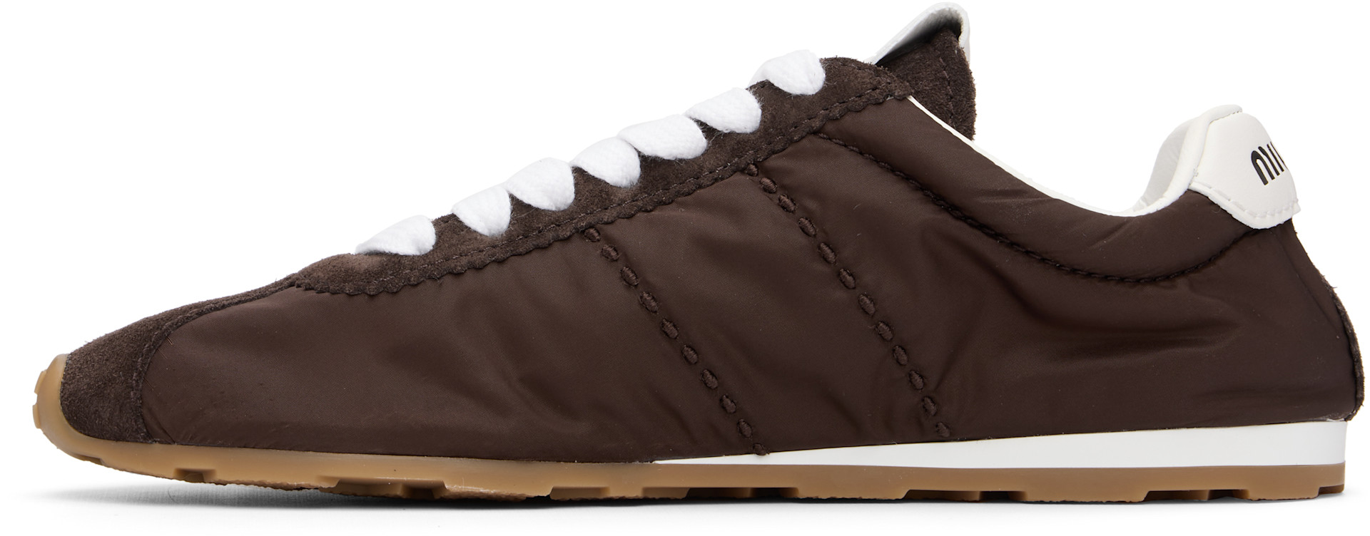 Miu Miu - Baskets Plume brunes