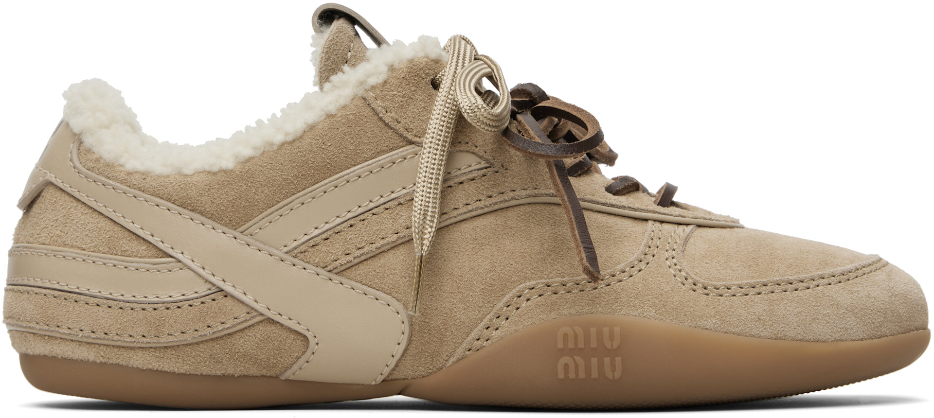 Miu Miu - Baskets Gymnasium beiges