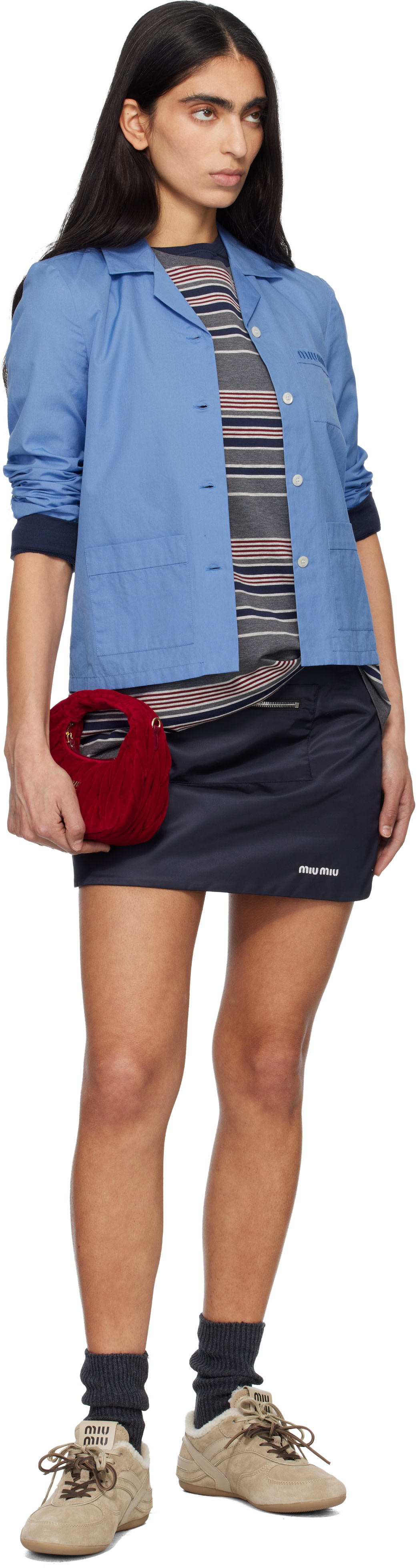 Miu Miu - Baskets Gymnasium beiges