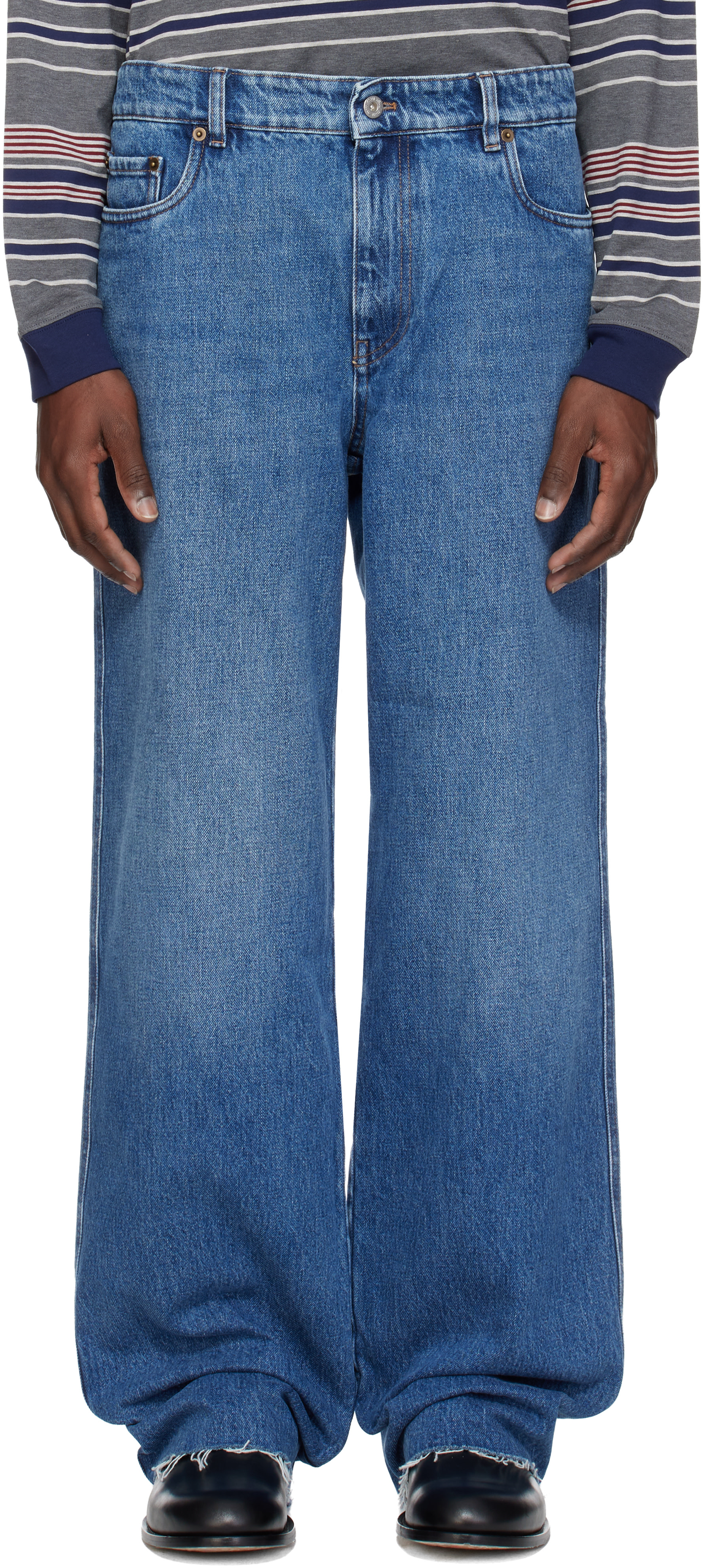 Miu Miu - Blue Five-Pocket Denim Jeans