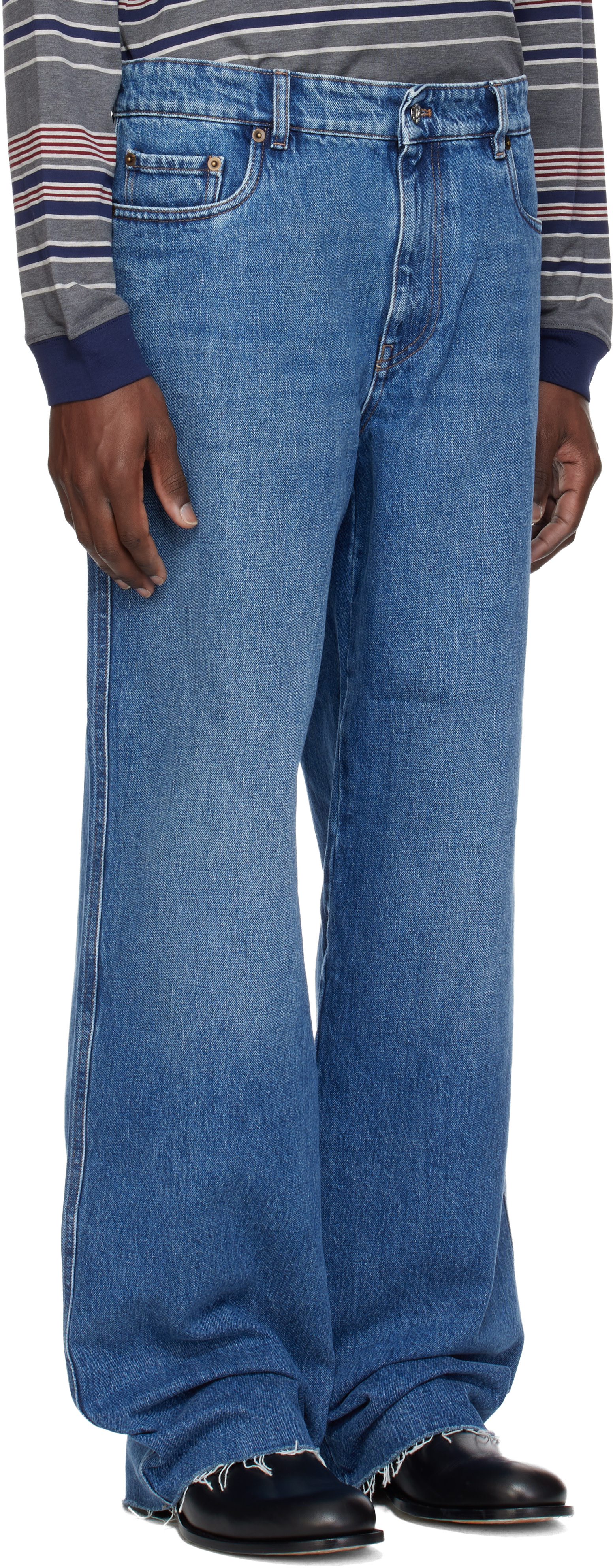 Miu Miu - Blue Five-Pocket Denim Jeans