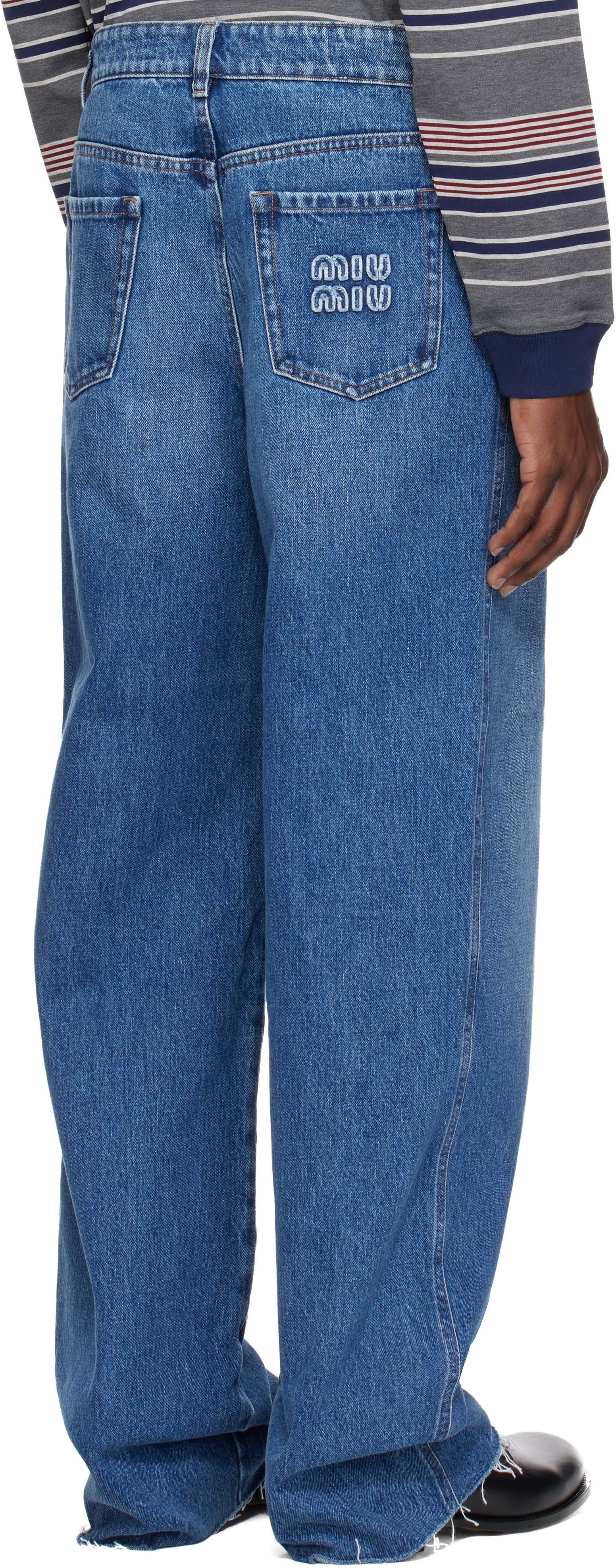 Miu Miu - Blue Five-Pocket Denim Jeans