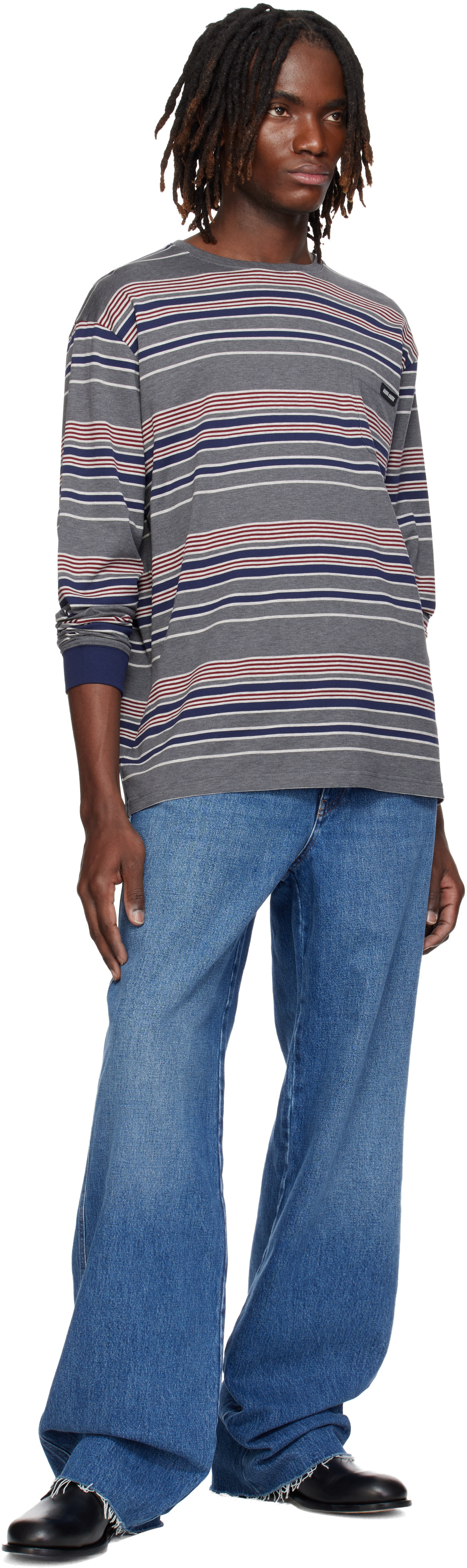 Miu Miu - Blue Five-Pocket Denim Jeans