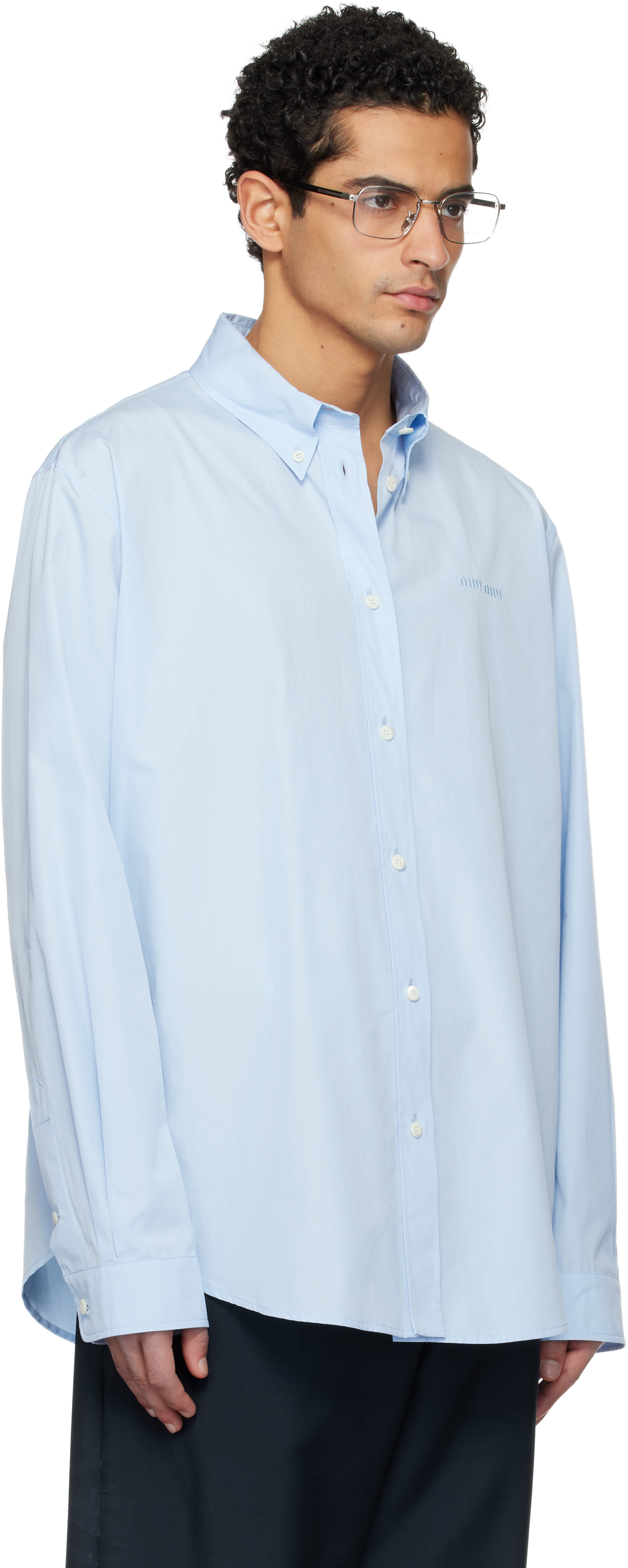 Miu Miu - Blue Poplin Shirt