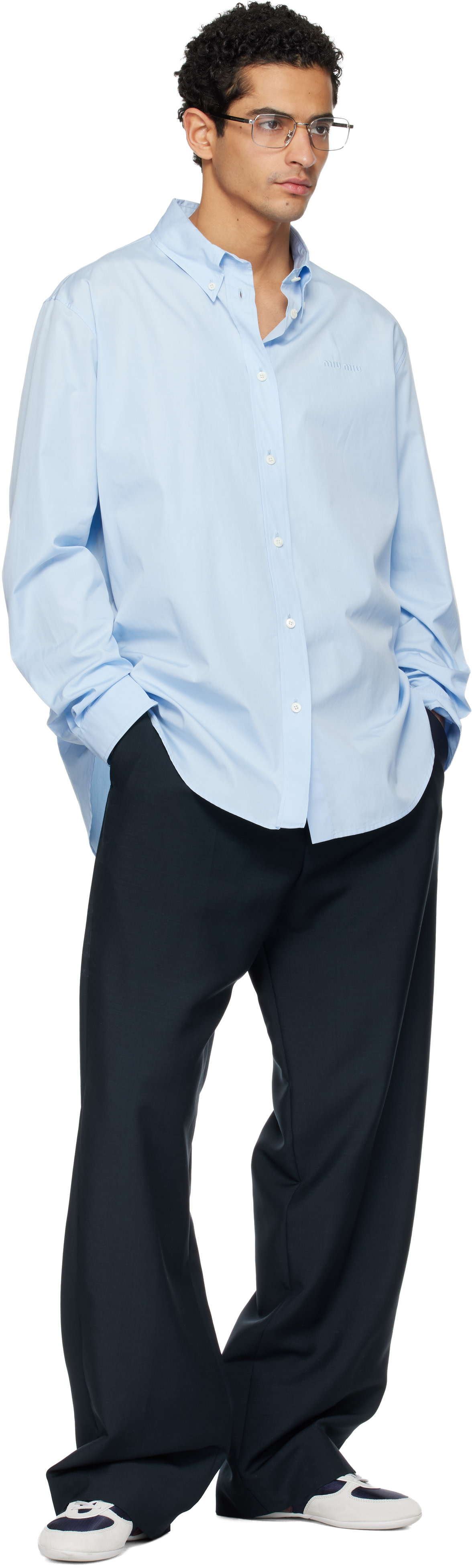 Miu Miu - Blue Poplin Shirt